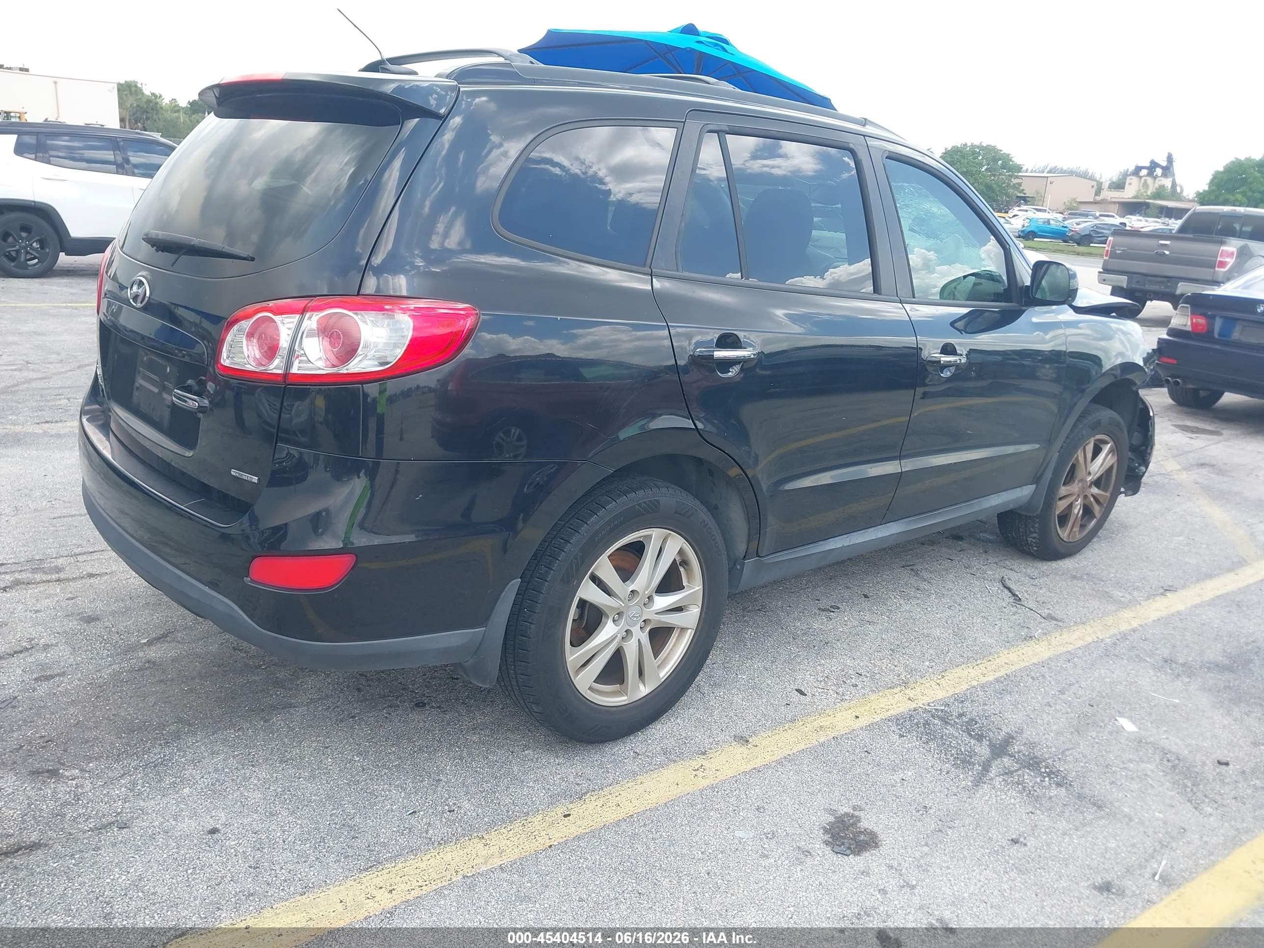 2012 Hyundai Santa Fe Limited Черный vin: 5XYZK3AB5CG159596