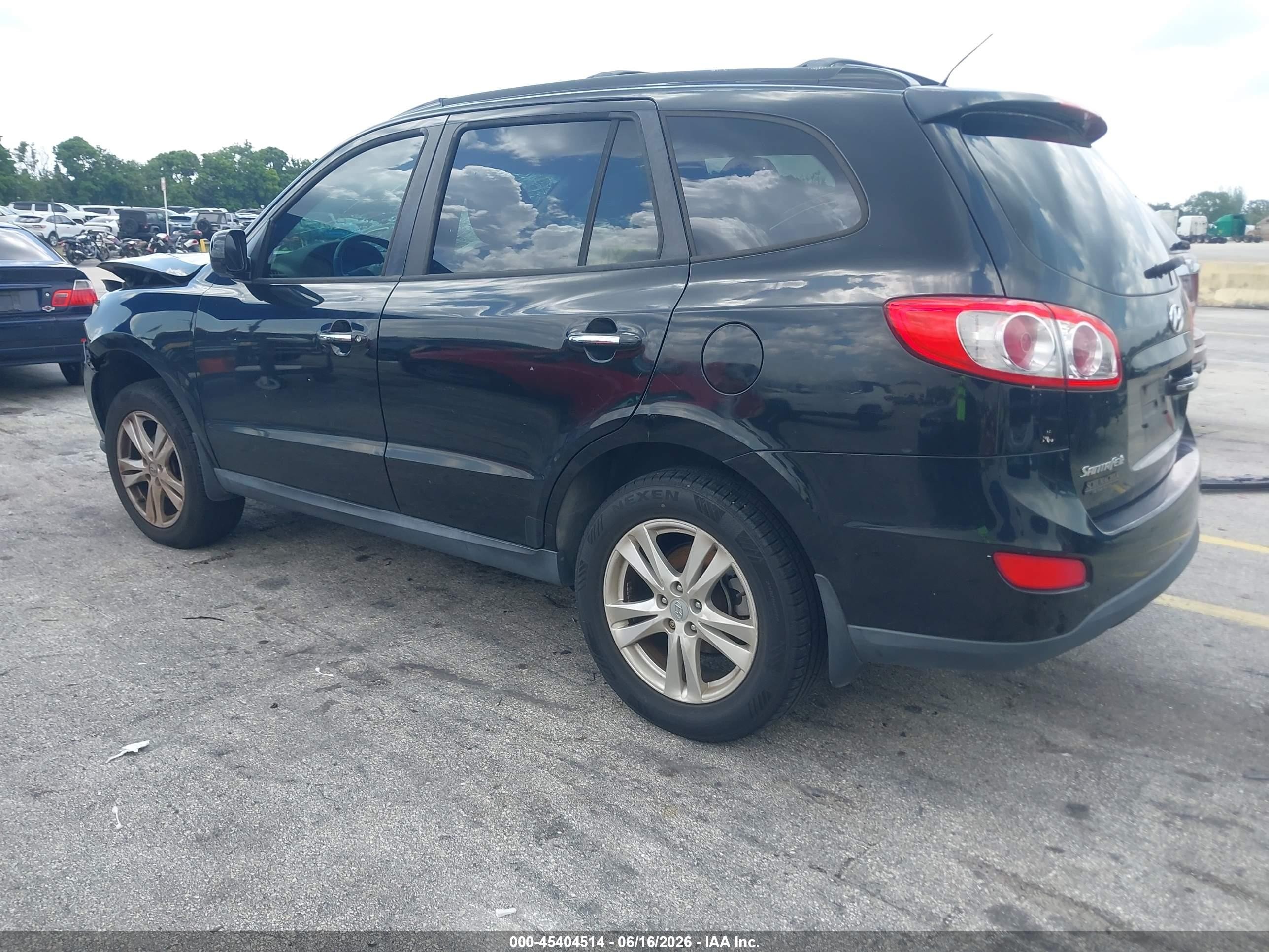 2012 Hyundai Santa Fe Limited Черный vin: 5XYZK3AB5CG159596