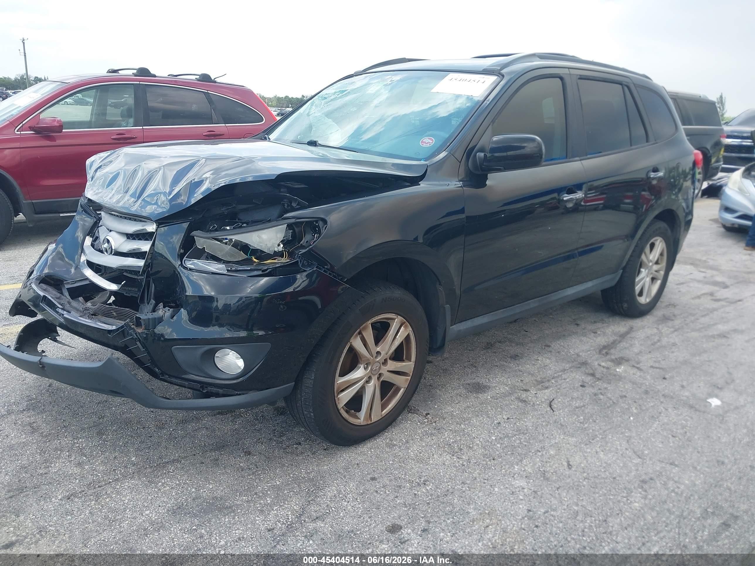 2012 Hyundai Santa Fe Limited Черный vin: 5XYZK3AB5CG159596