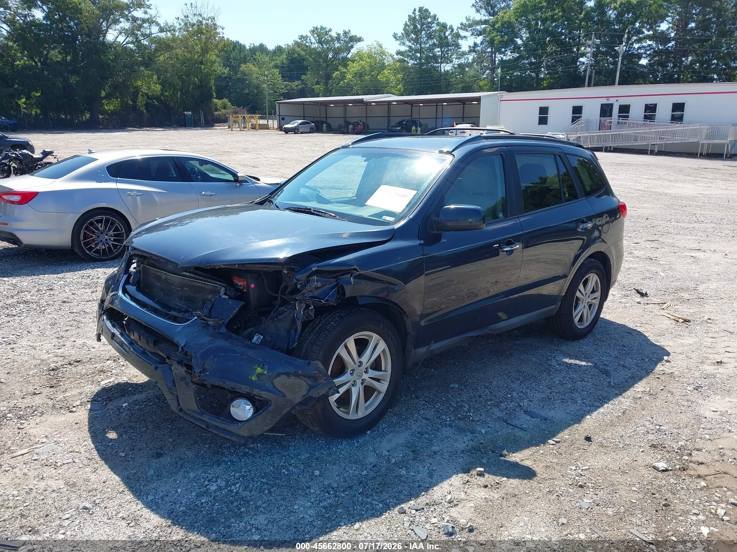 2011 Hyundai Santa Fe Limited Blue vin: 5XYZK3AB6BG011083