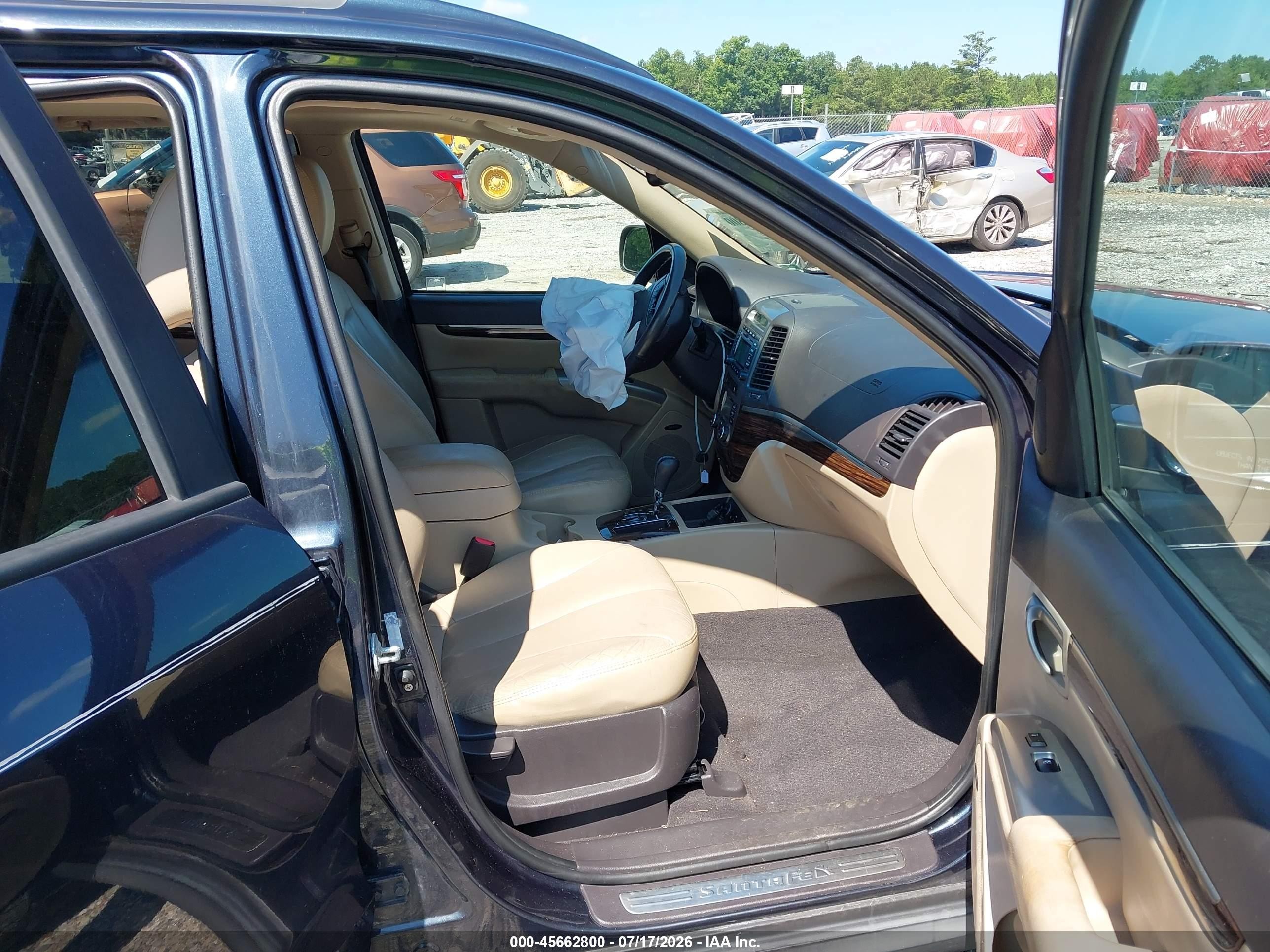 2011 Hyundai Santa Fe Limited Blue vin: 5XYZK3AB6BG011083