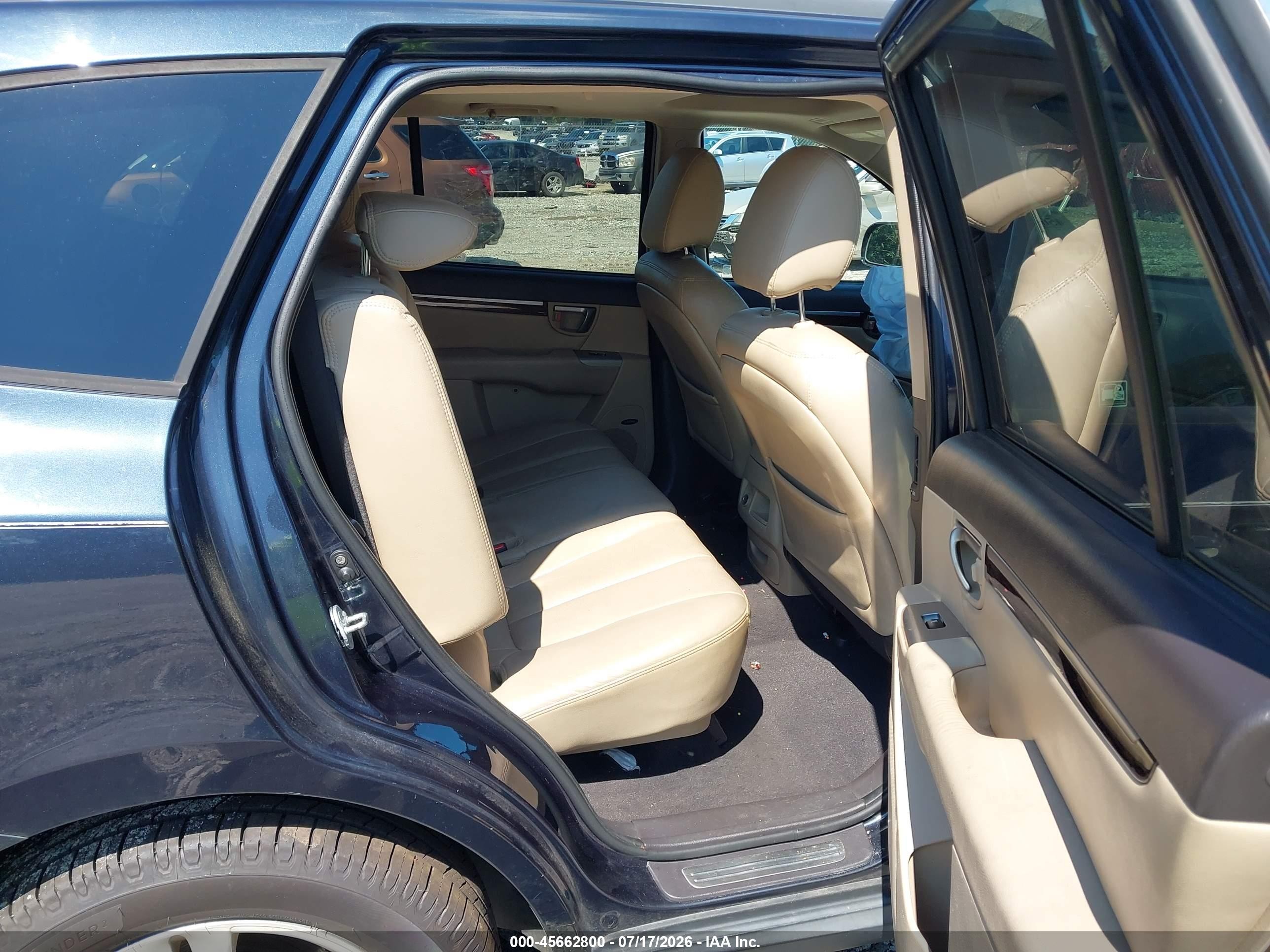 2011 Hyundai Santa Fe Limited Blue vin: 5XYZK3AB6BG011083