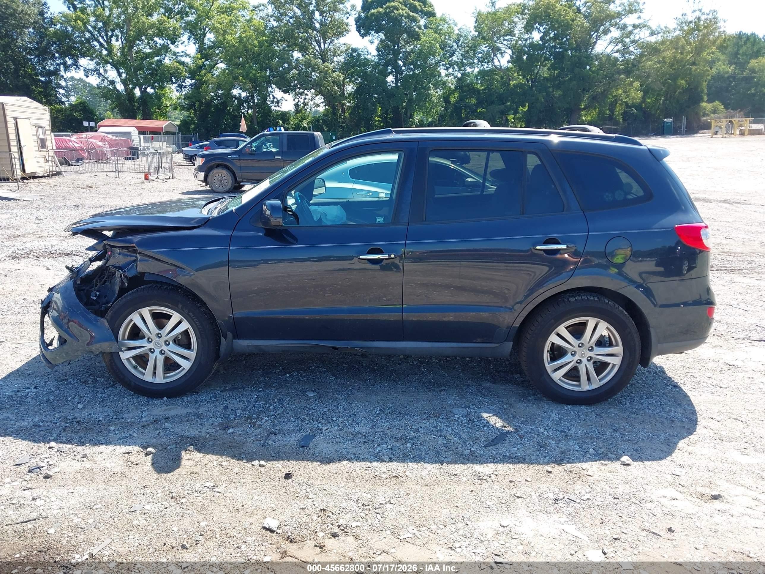 2011 Hyundai Santa Fe Limited Blue vin: 5XYZK3AB6BG011083