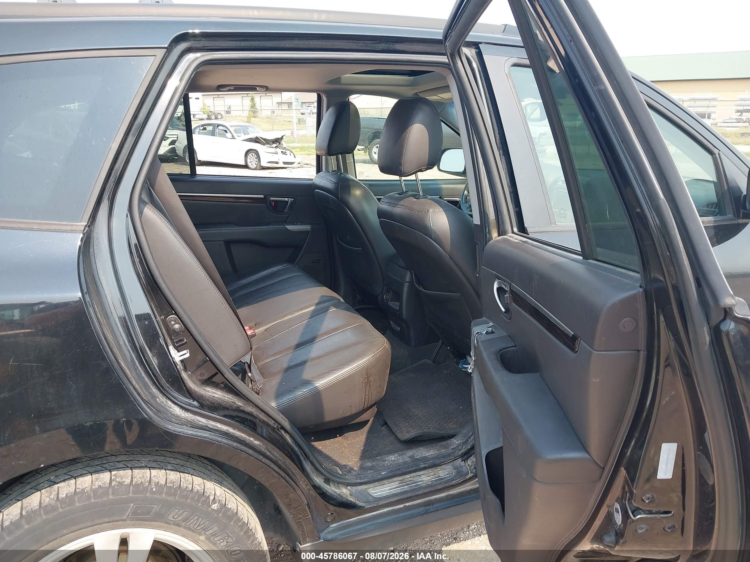 2011 Hyundai Santa Fe Limited Черный vin: 5XYZK3AB6BG073051