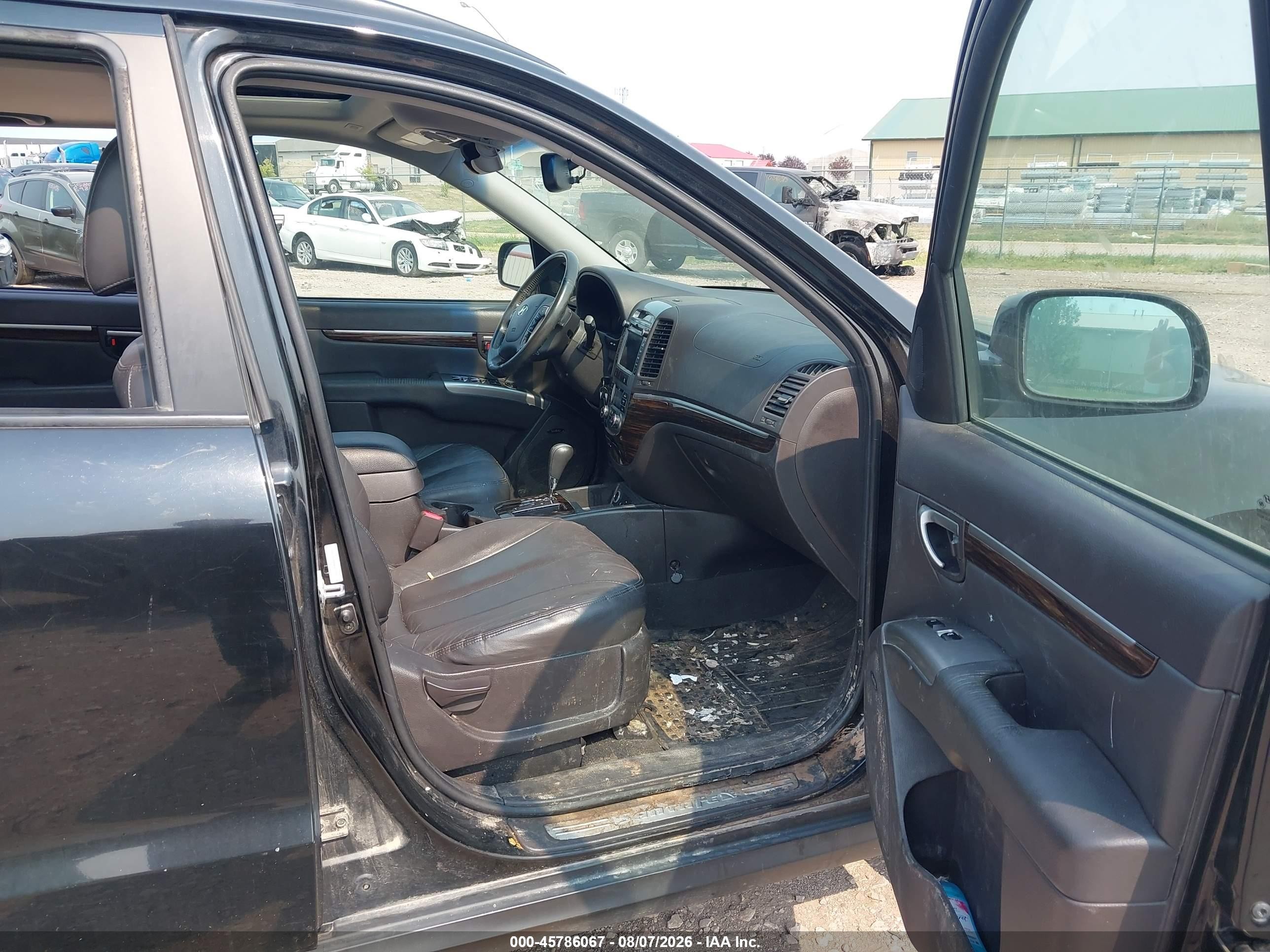 2011 Hyundai Santa Fe Limited Черный vin: 5XYZK3AB6BG073051