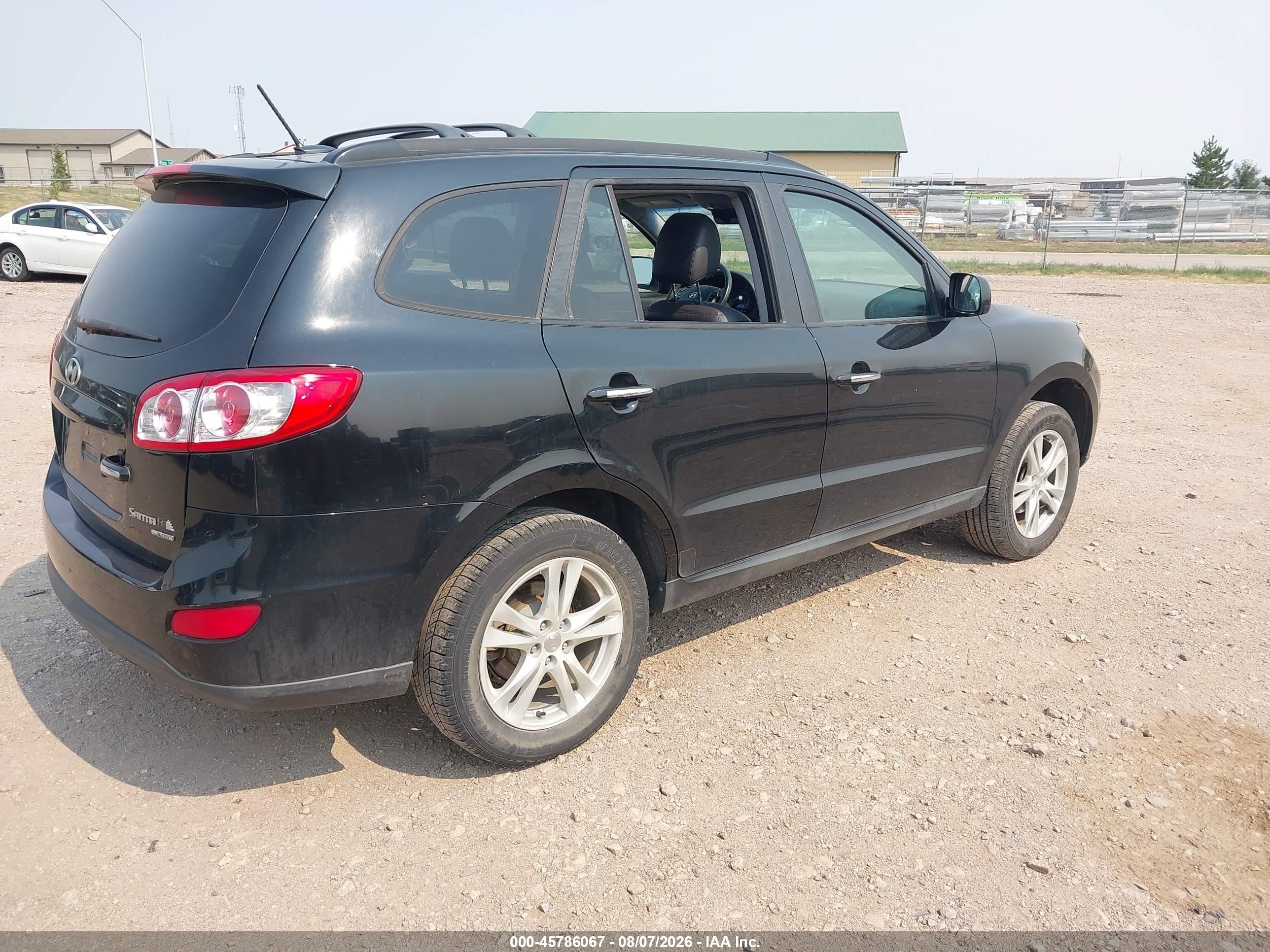 2011 Hyundai Santa Fe Limited Черный vin: 5XYZK3AB6BG073051