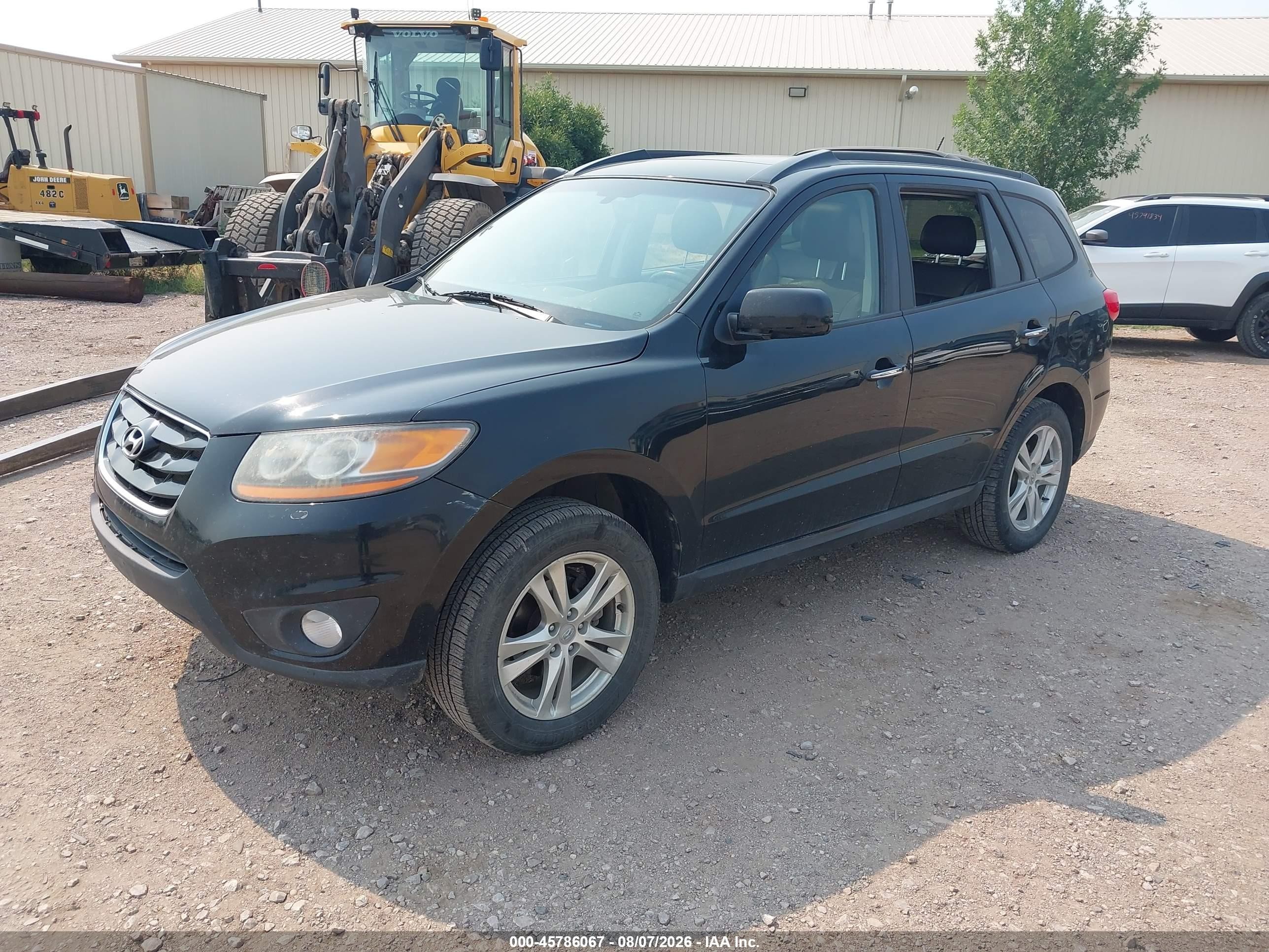 2011 Hyundai Santa Fe Limited Черный vin: 5XYZK3AB6BG073051