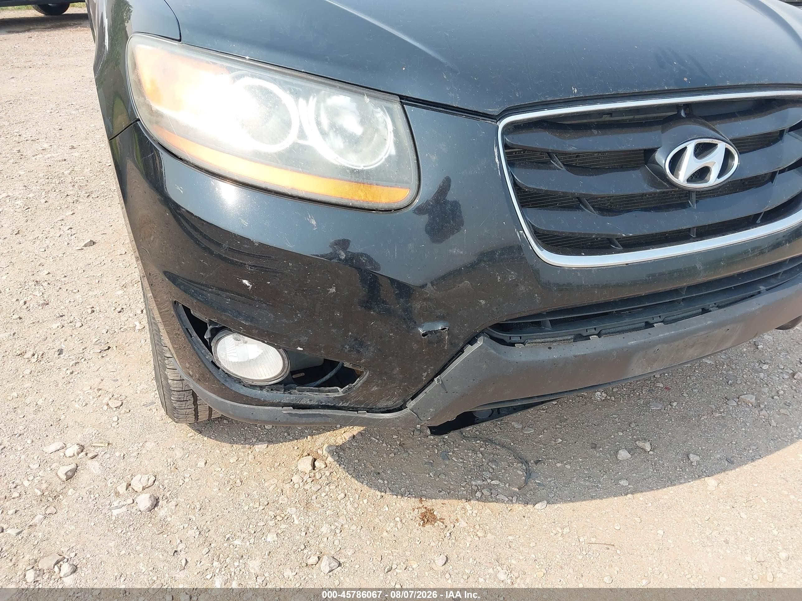 2011 Hyundai Santa Fe Limited Черный vin: 5XYZK3AB6BG073051