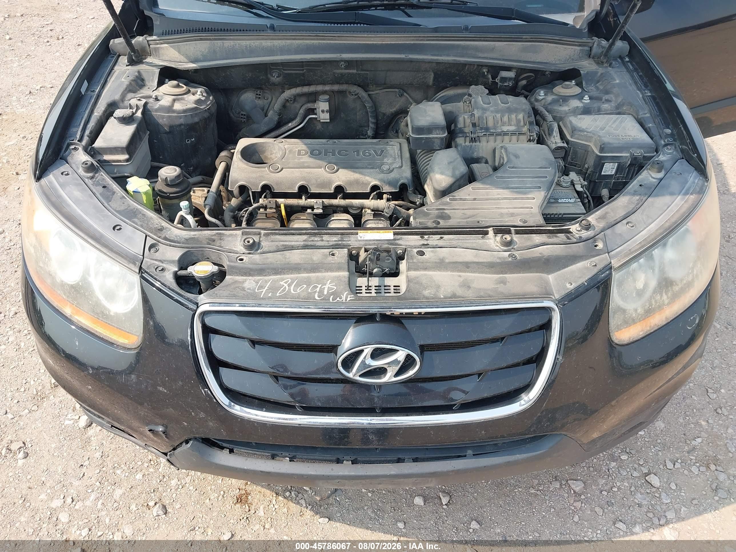 2011 Hyundai Santa Fe Limited Черный vin: 5XYZK3AB6BG073051