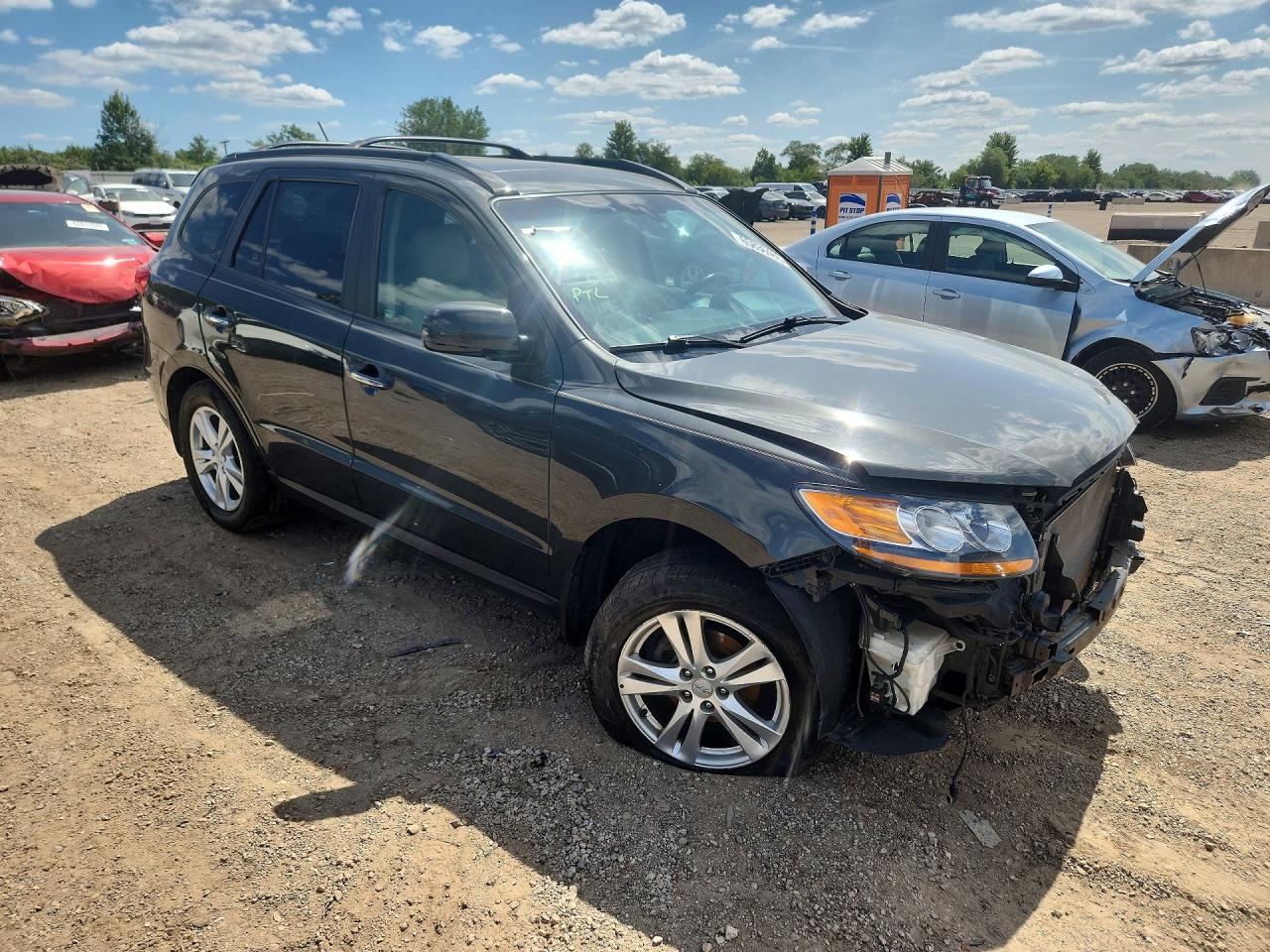 2011 Hyundai Santa Fe Limited Gray vin: 5XYZK3AB6BG090366