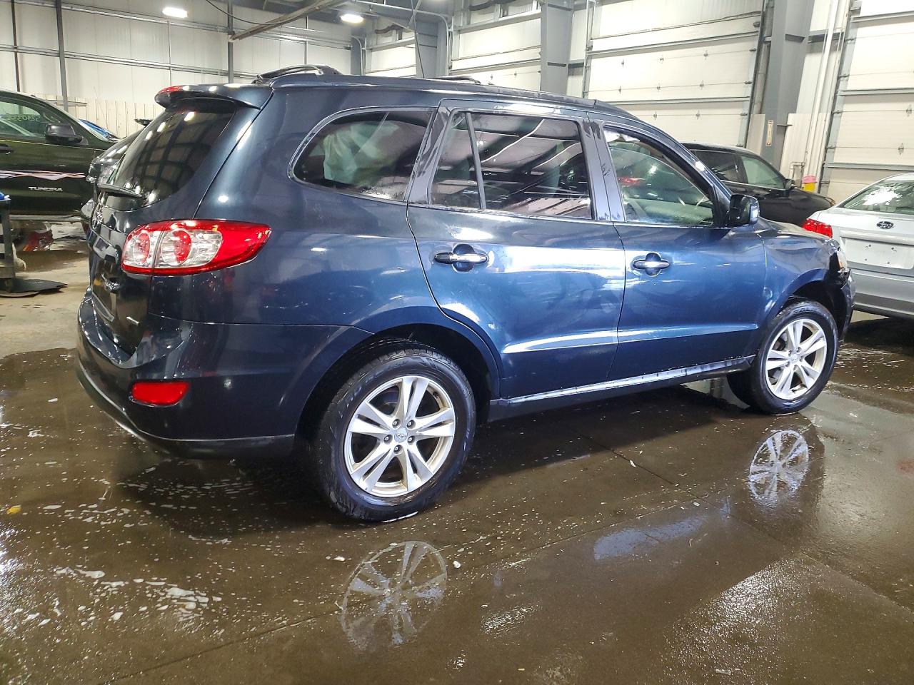 2012 Hyundai Santa Fe Limited Blue vin: 5XYZK3AB6CG092765