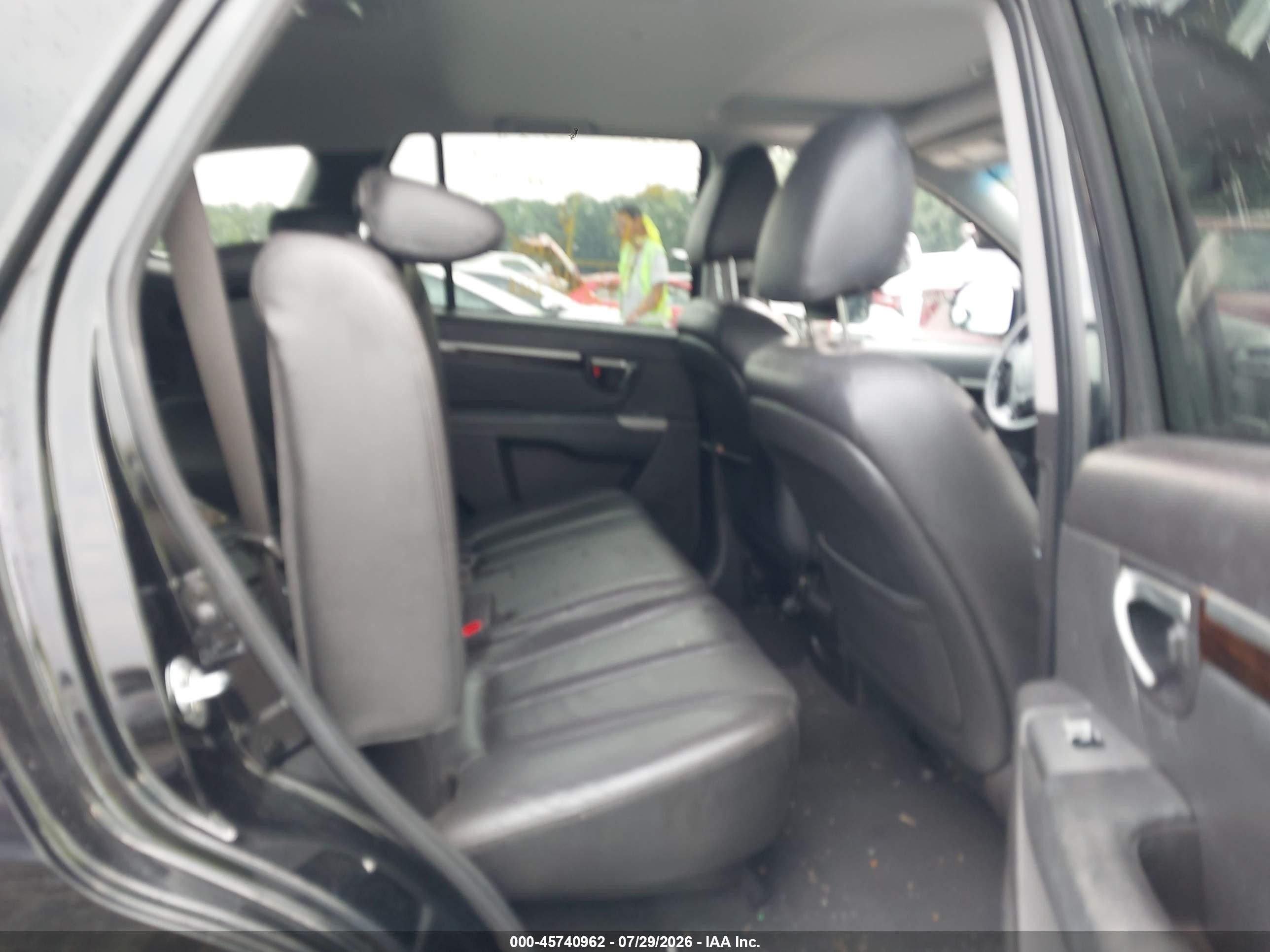 2012 Hyundai Santa Fe Limited Black vin: 5XYZK3AB6CG111900