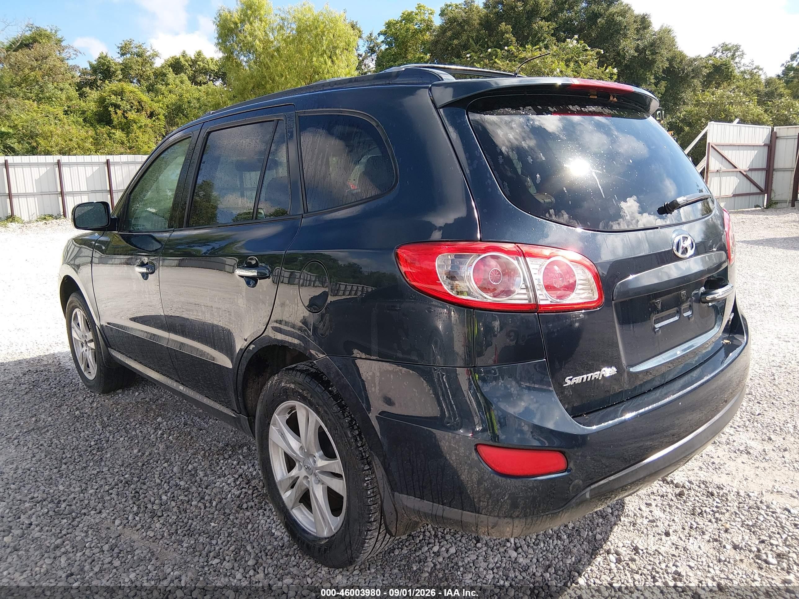 2012 Hyundai Santa Fe Limited Dark Blue vin: 5XYZK3AB6CG157999