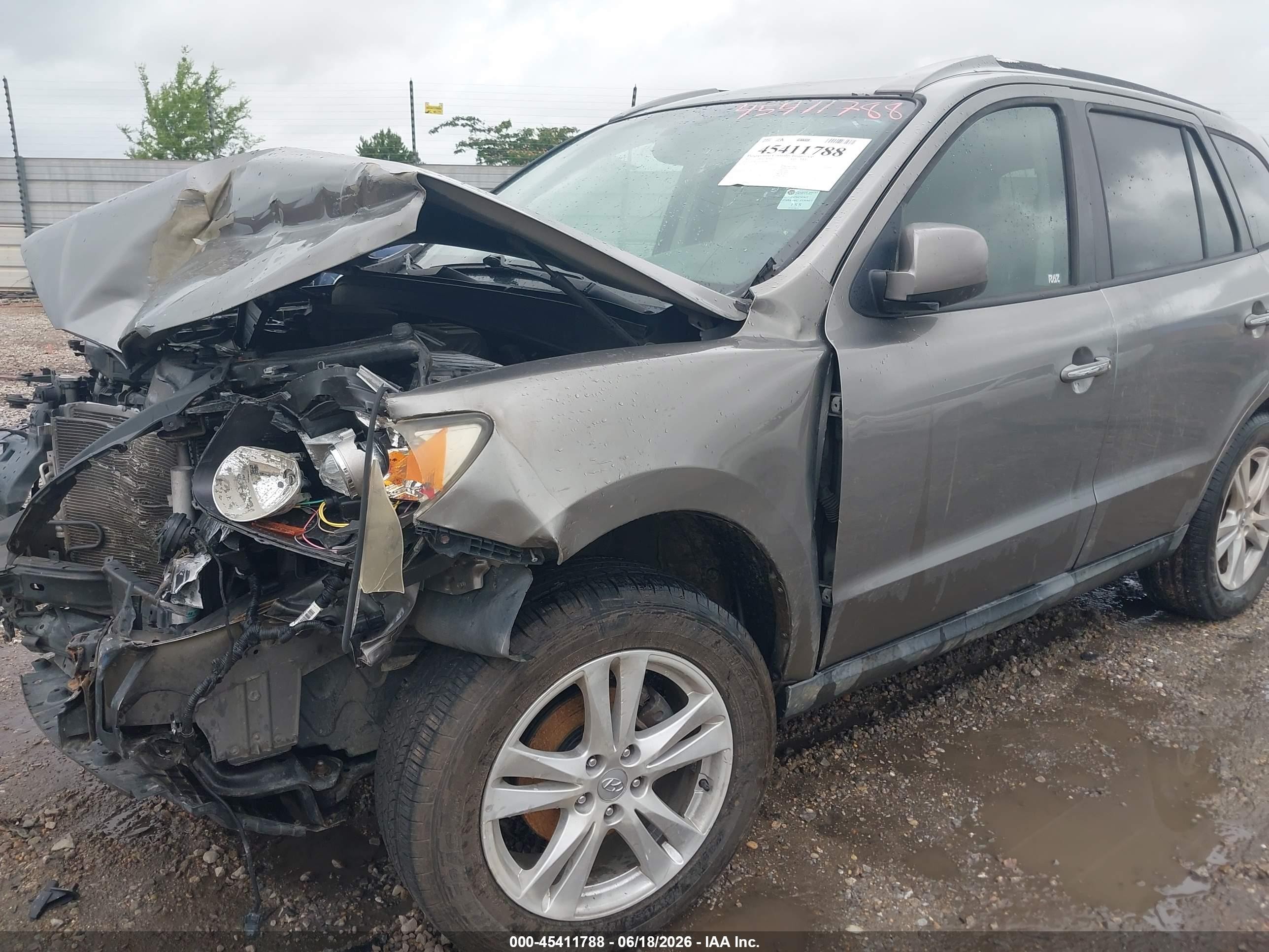 2011 Hyundai Santa Fe Limited Gray vin: 5XYZK3AB7BG086777