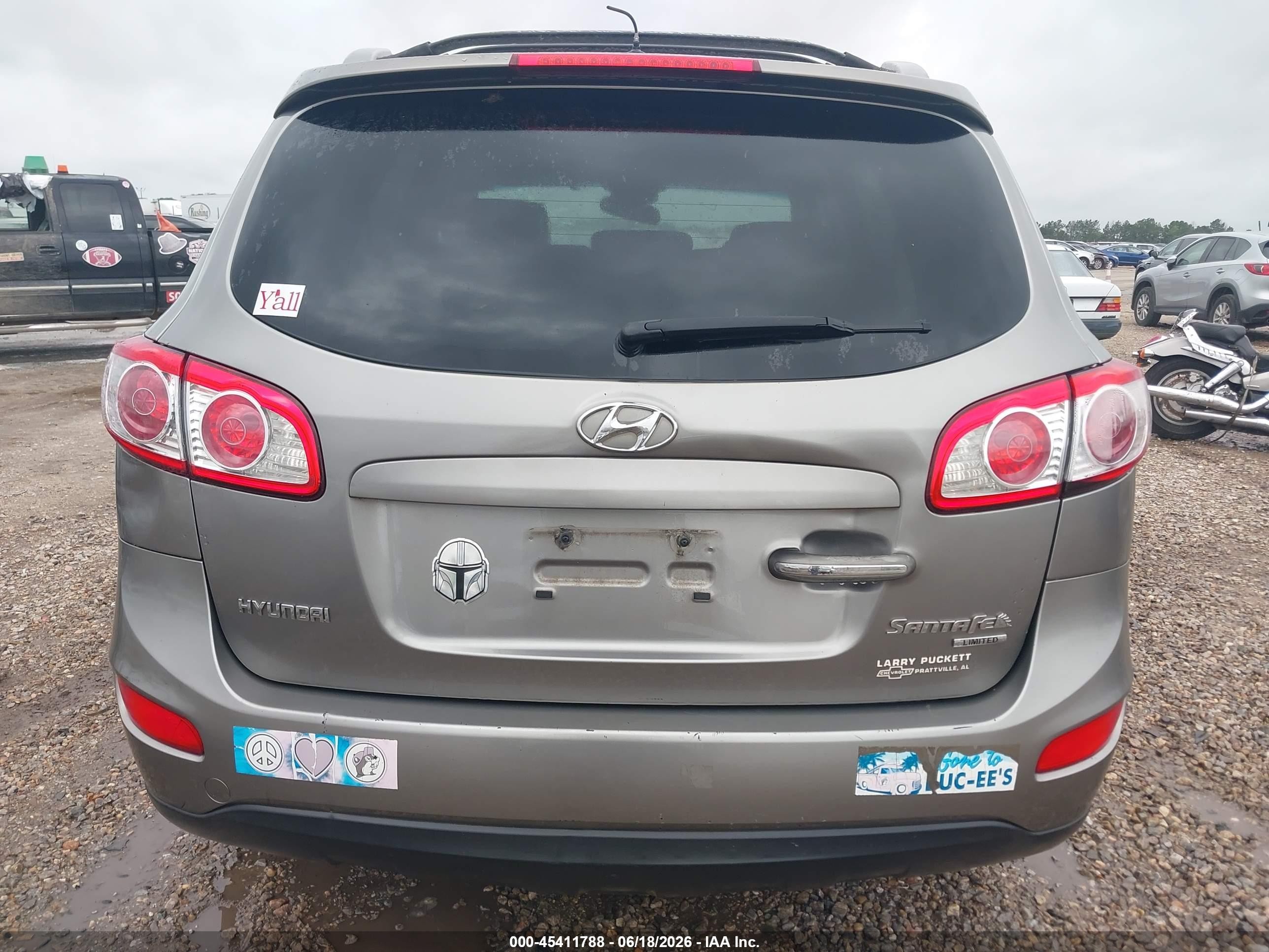 2011 Hyundai Santa Fe Limited Gray vin: 5XYZK3AB7BG086777