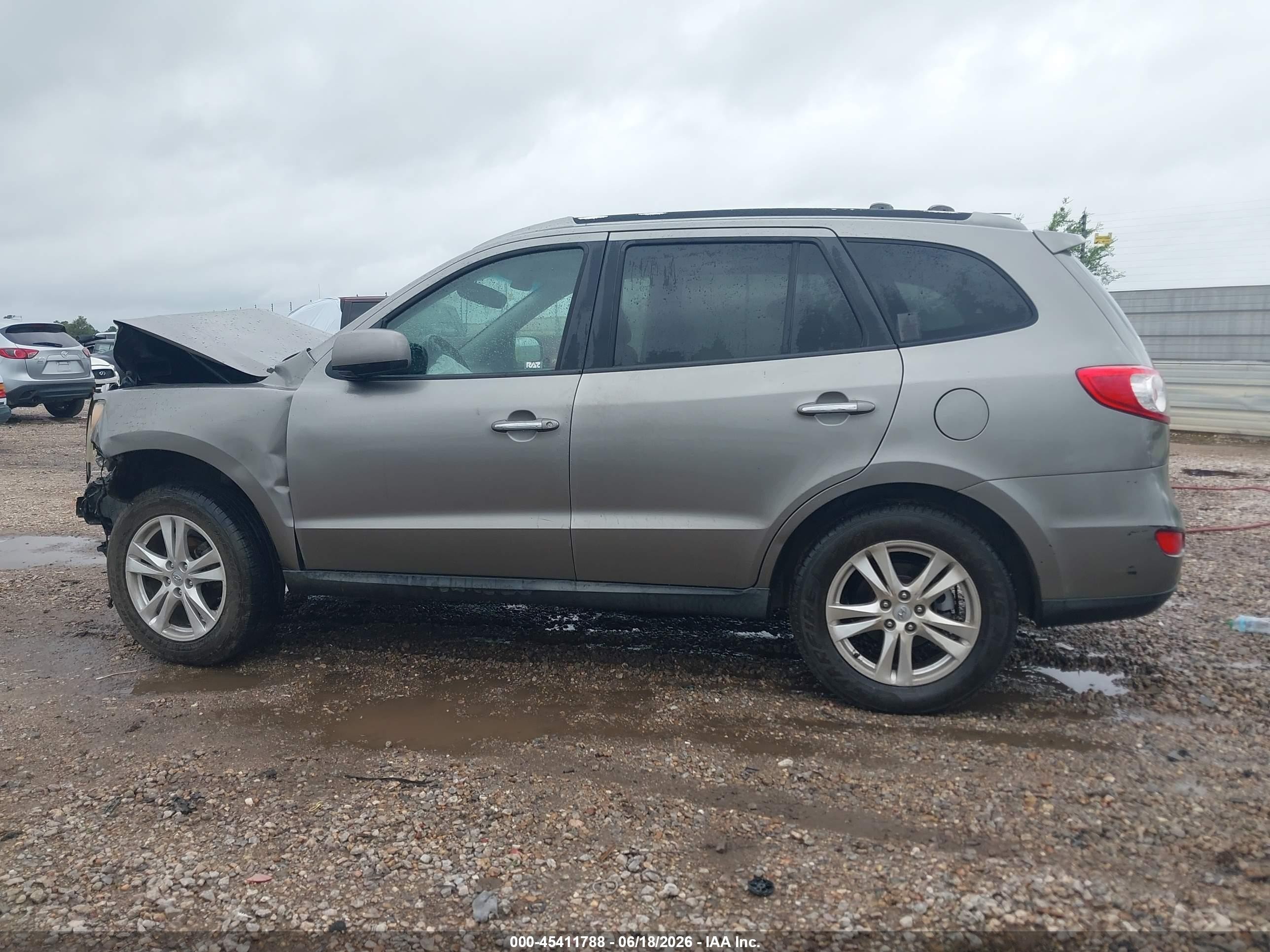 2011 Hyundai Santa Fe Limited Gray vin: 5XYZK3AB7BG086777