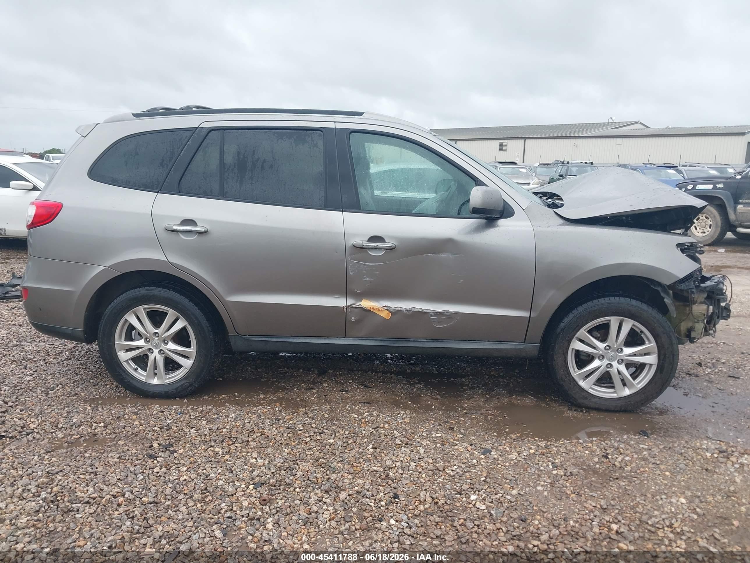 2011 Hyundai Santa Fe Limited Gray vin: 5XYZK3AB7BG086777