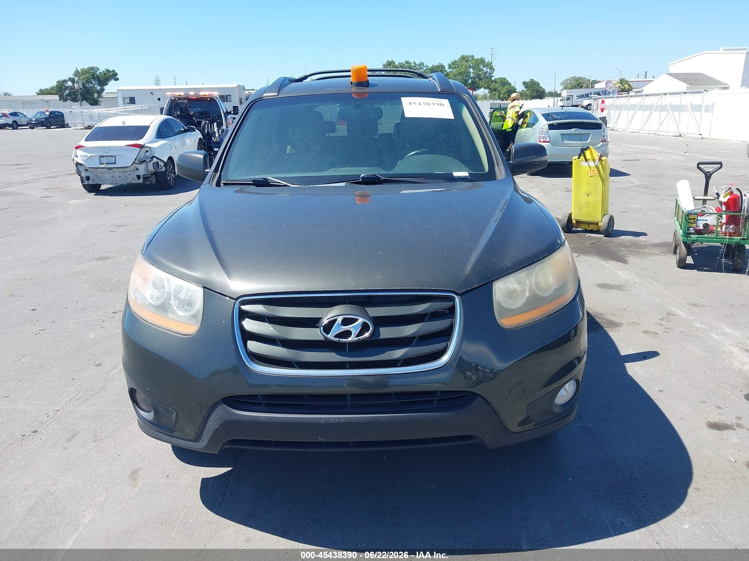 2011 Hyundai Santa Fe Limited Black vin: 5XYZK3AB8BG082611