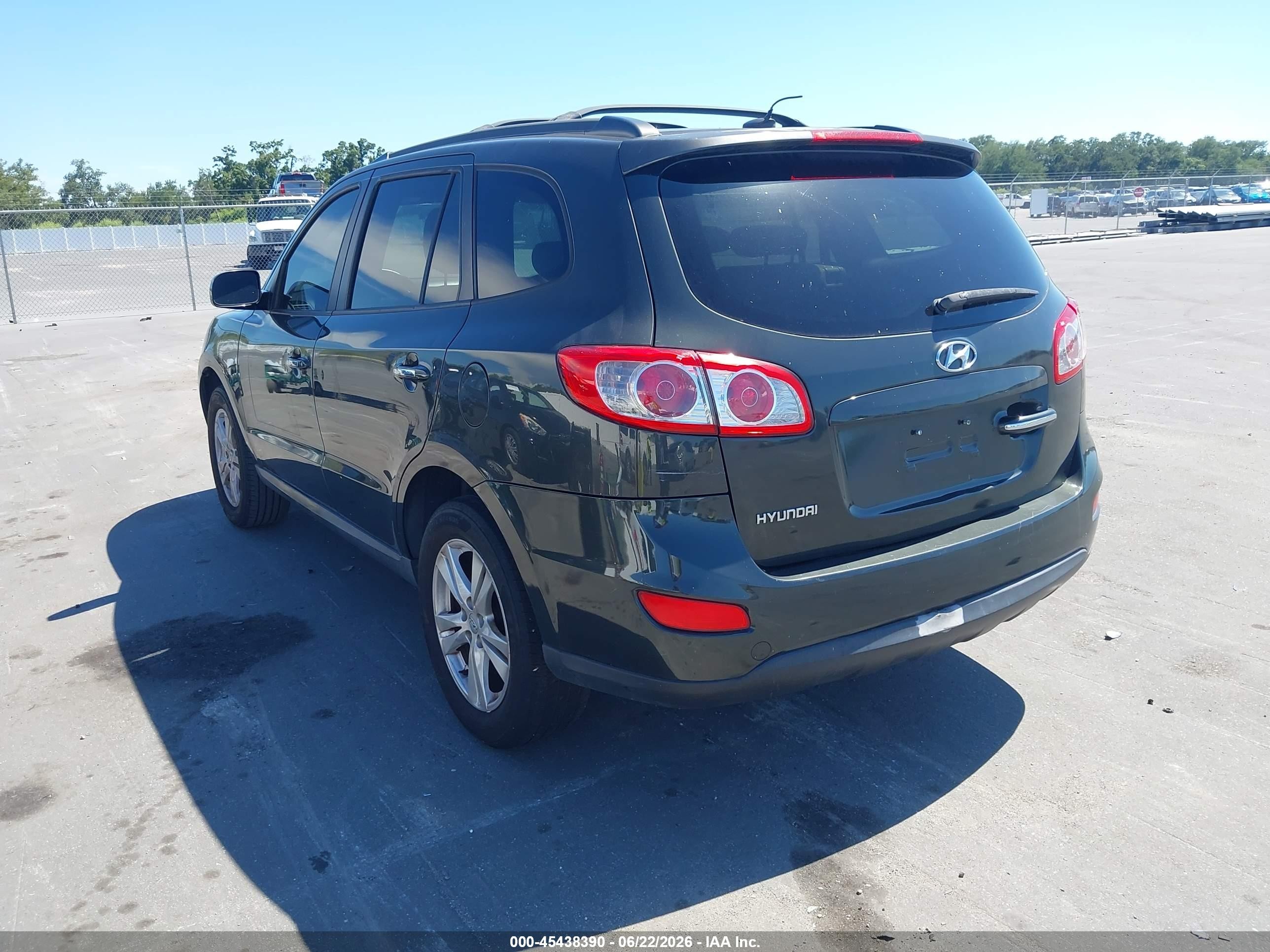 2011 Hyundai Santa Fe Limited Black vin: 5XYZK3AB8BG082611