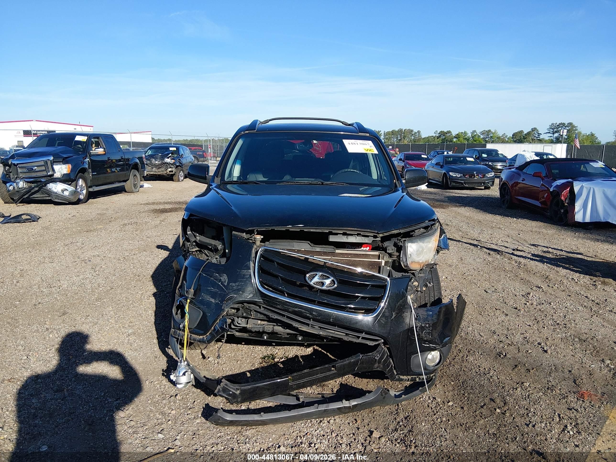 2011 Hyundai Santa Fe Limited Black vin: 5XYZK3AB8BG090241