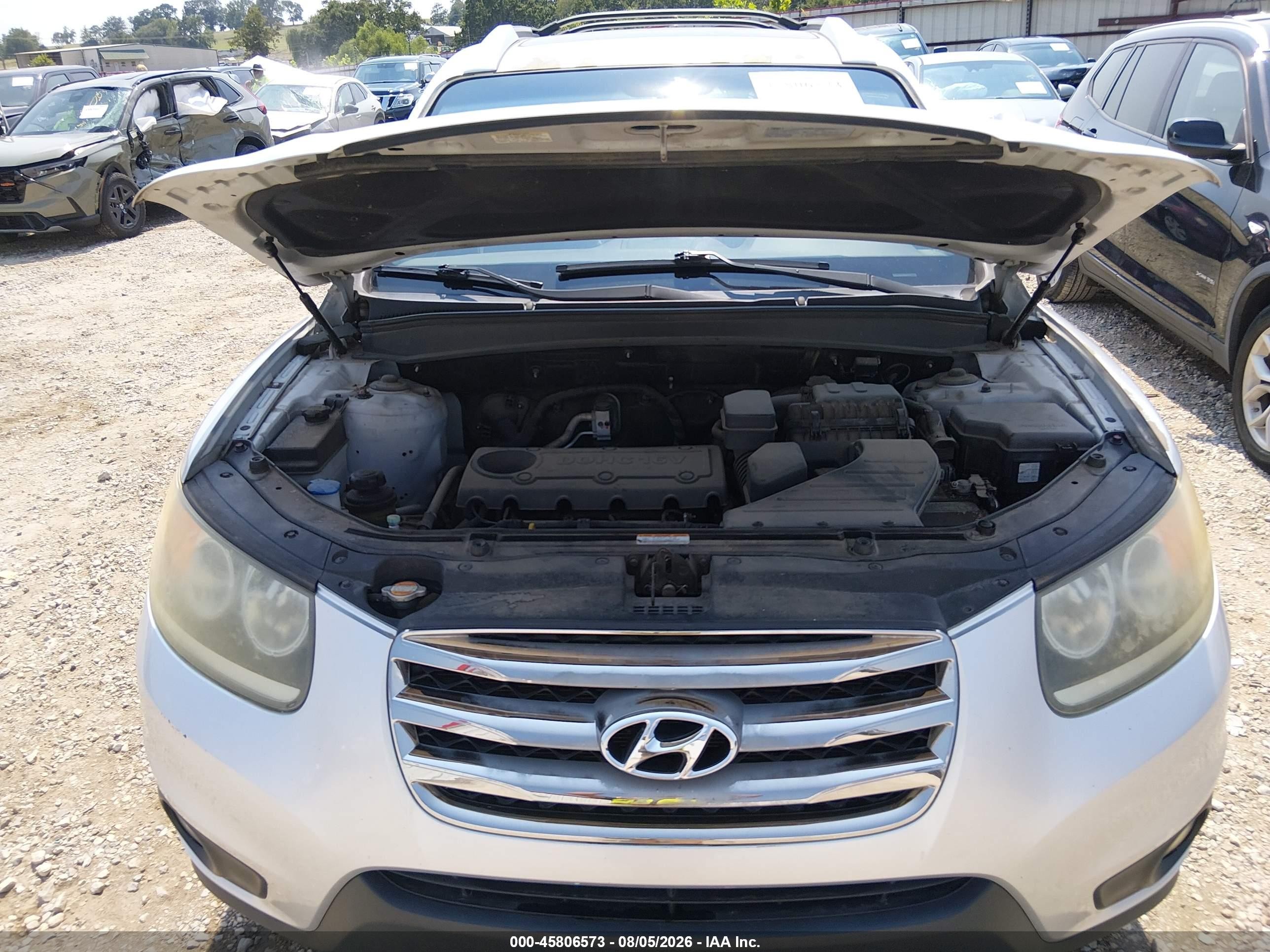 2012 Hyundai Santa Fe Limited Silver vin: 5XYZK3ABXCG122446