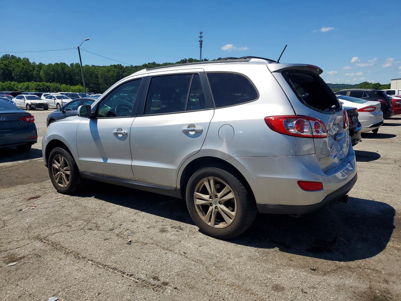 2012 Hyundai Santa Fe Limited Silver vin: 5XYZK4AG0CG097185