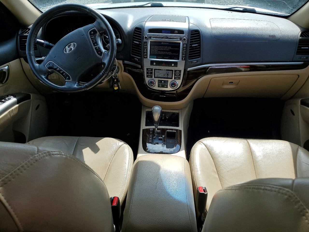 2012 Hyundai Santa Fe Limited White vin: 5XYZK4AG0CG141587
