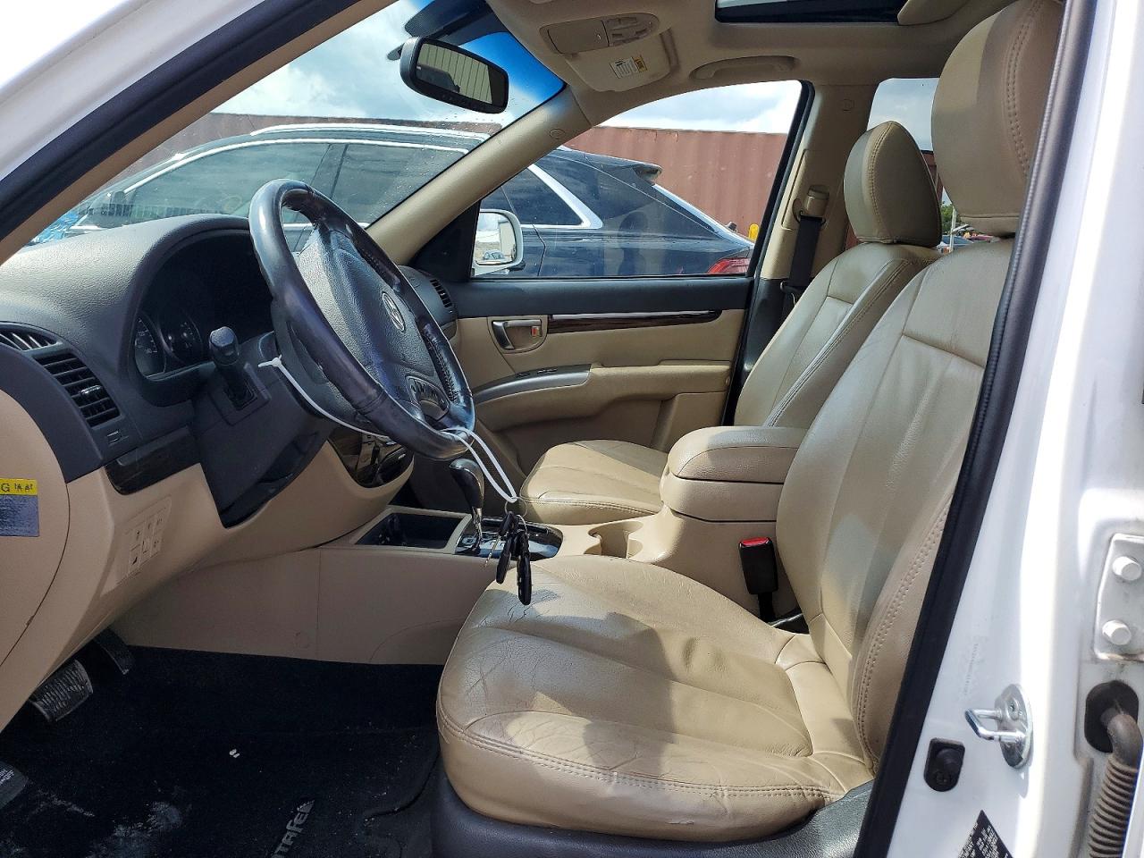 2012 Hyundai Santa Fe Limited White vin: 5XYZK4AG0CG141587