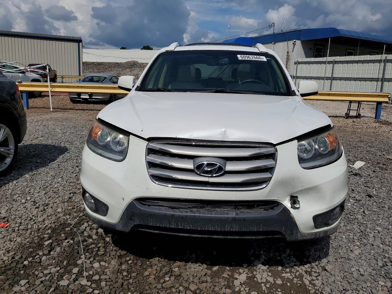 2012 Hyundai Santa Fe Limited White vin: 5XYZK4AG0CG141587