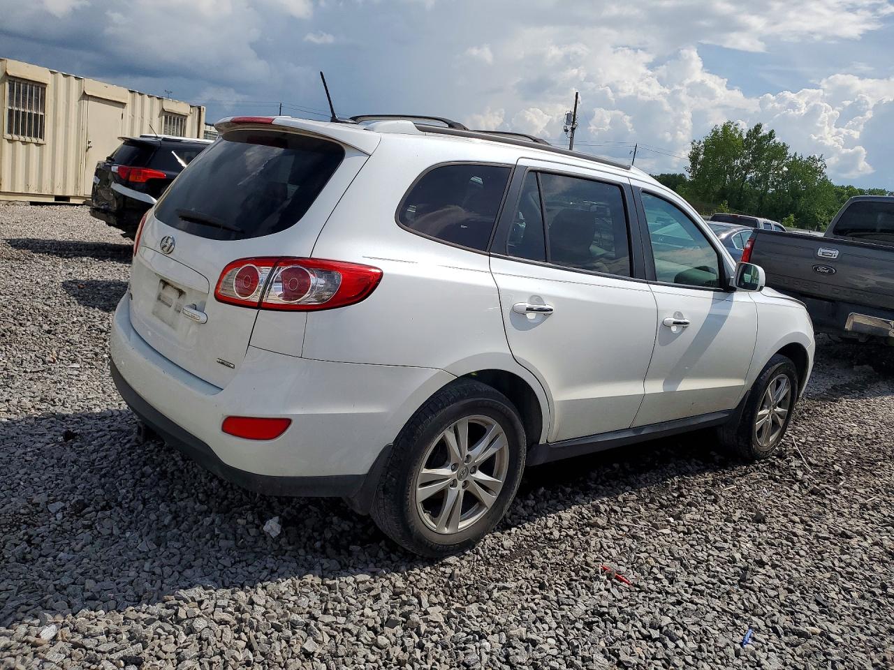 2012 Hyundai Santa Fe Limited White vin: 5XYZK4AG0CG141587