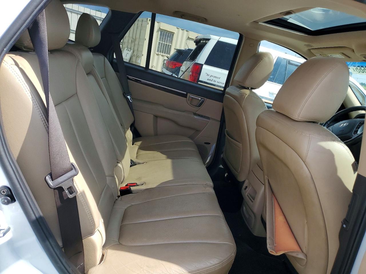 2012 Hyundai Santa Fe Limited White vin: 5XYZK4AG0CG141587