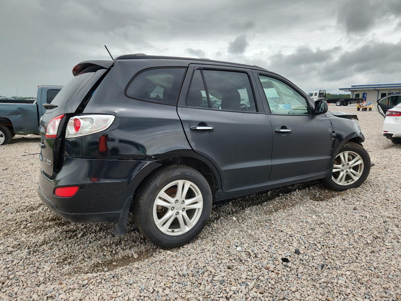 2011 Hyundai Santa Fe Limited Black vin: 5XYZK4AG1BG047233