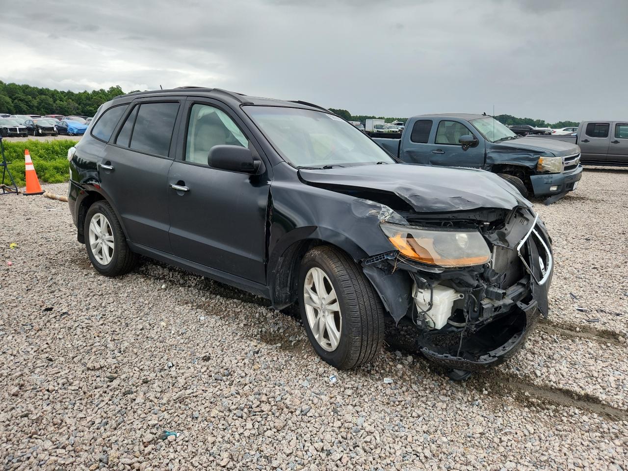 2011 Hyundai Santa Fe Limited Black vin: 5XYZK4AG1BG047233