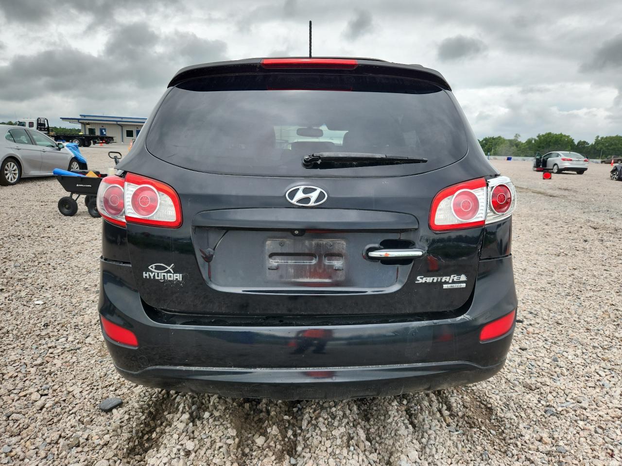 2011 Hyundai Santa Fe Limited Black vin: 5XYZK4AG1BG047233