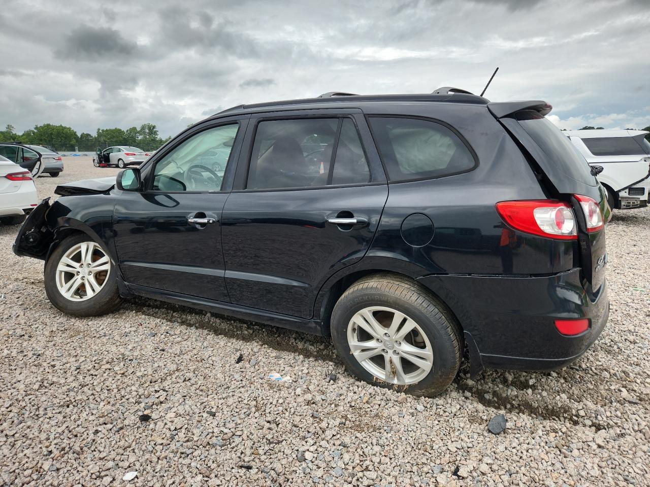 2011 Hyundai Santa Fe Limited Black vin: 5XYZK4AG1BG047233