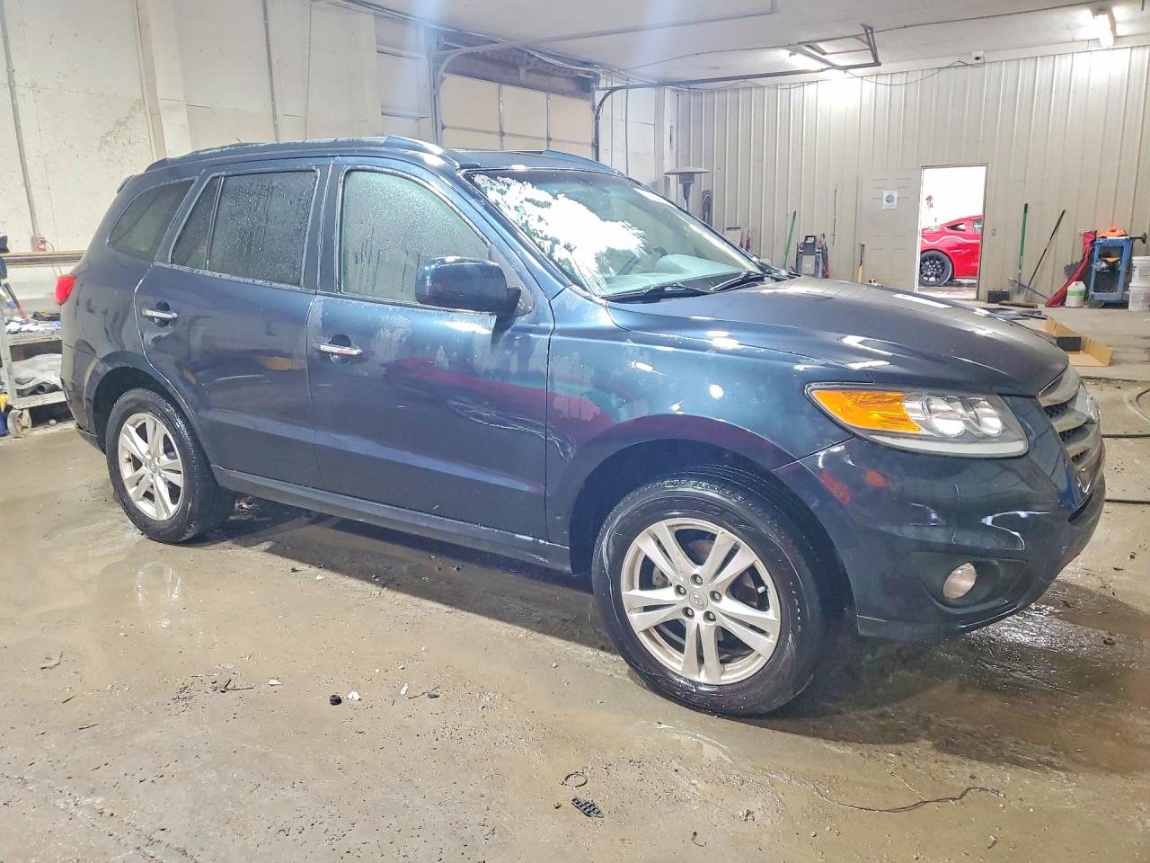 2012 Hyundai Santa Fe Limited Blue vin: 5XYZK4AG2CG168726
