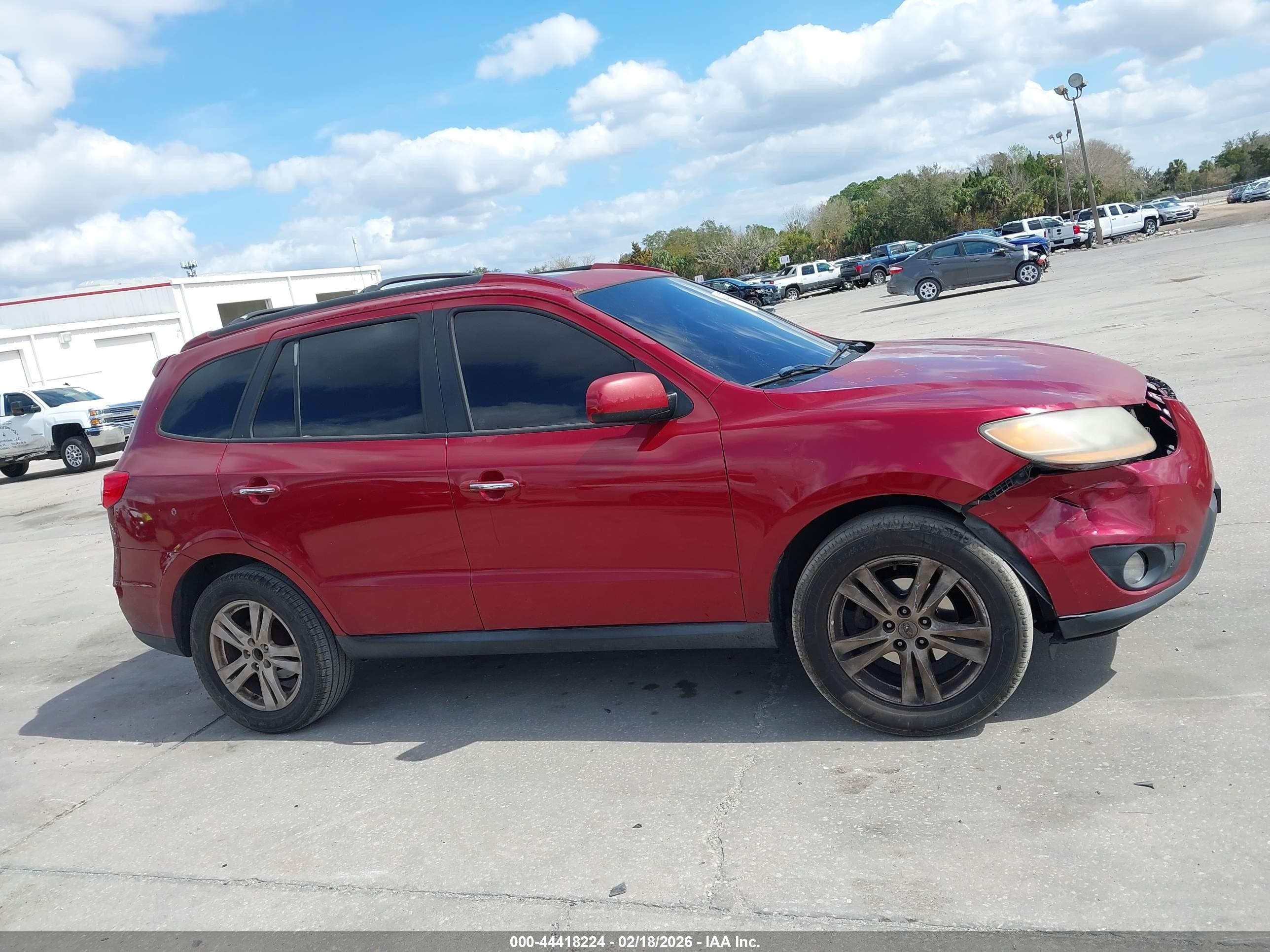 2011 Hyundai Santa Fe Limited V6 Красный vin: 5XYZK4AG3BG041675