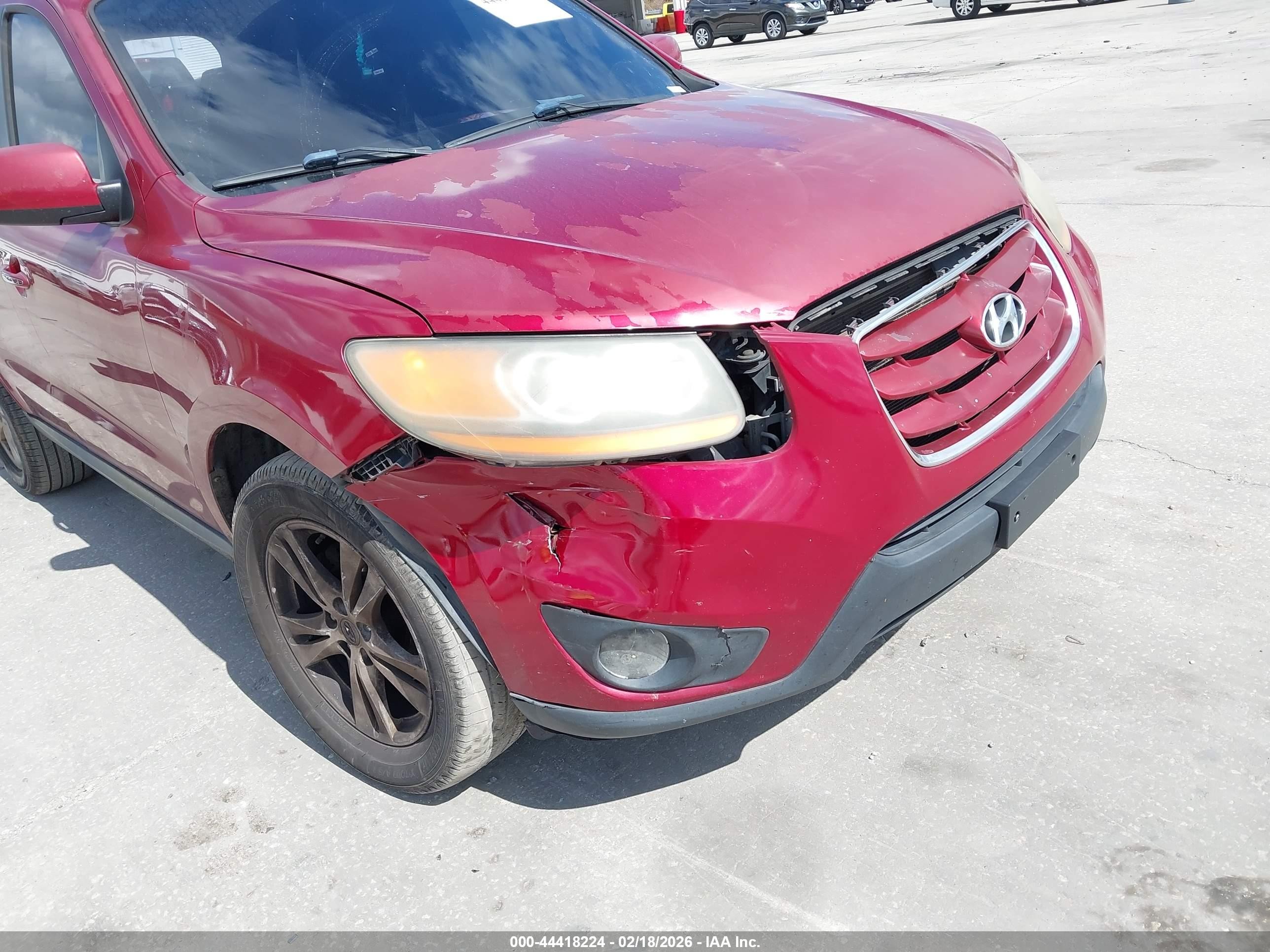 2011 Hyundai Santa Fe Limited V6 Красный vin: 5XYZK4AG3BG041675