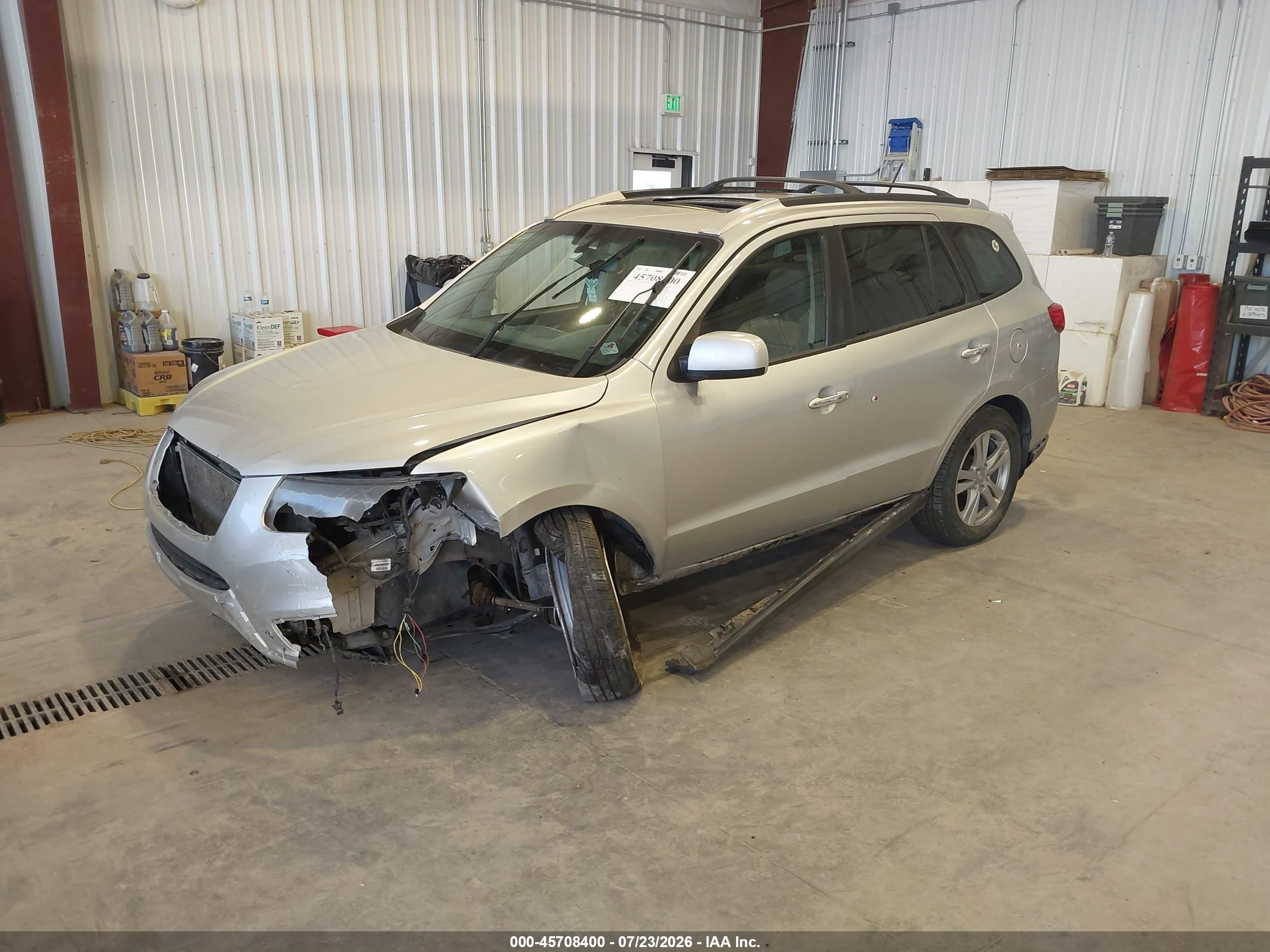 2012 Hyundai Santa Fe Limited V6 Silver vin: 5XYZK4AG3CG096970