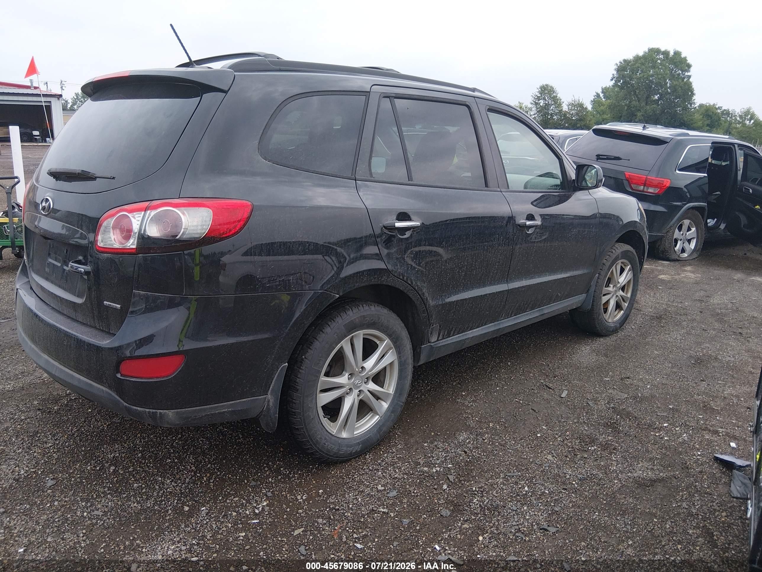 2012 Hyundai Santa Fe Limited V6 Черный vin: 5XYZK4AG3CG132110