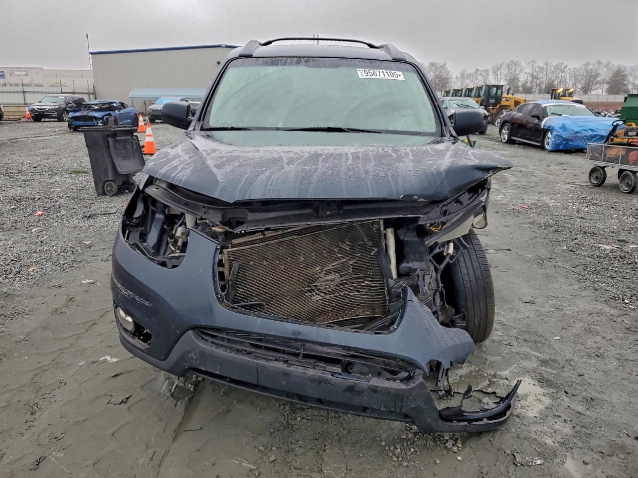 2012 Hyundai Santa Fe Limited Черный vin: 5XYZK4AG3CG133631