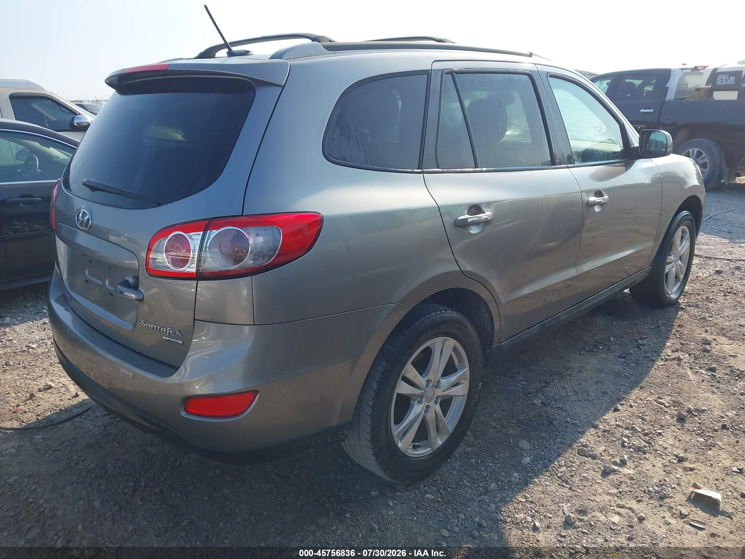 2011 Hyundai Santa Fe Limited V6 Gray vin: 5XYZK4AG4BG081408