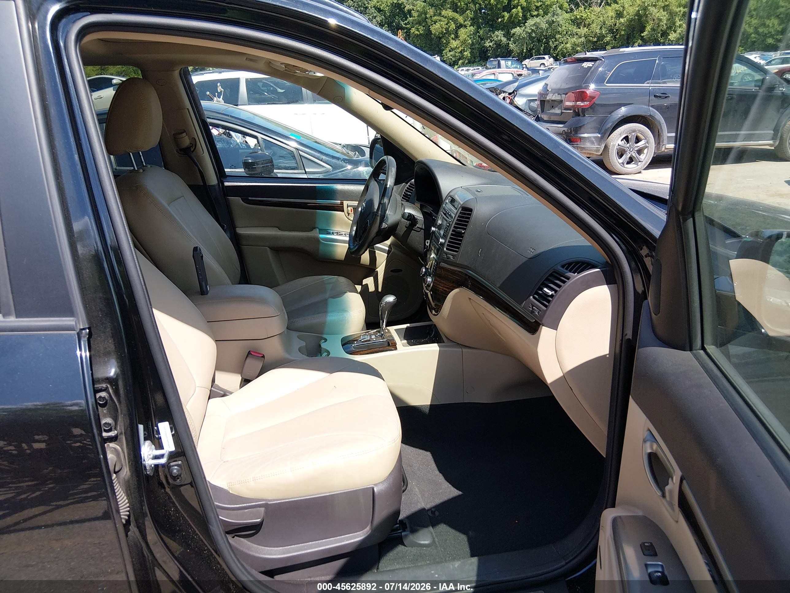 2012 Hyundai Santa Fe Limited V6 Black vin: 5XYZK4AG4CG095830