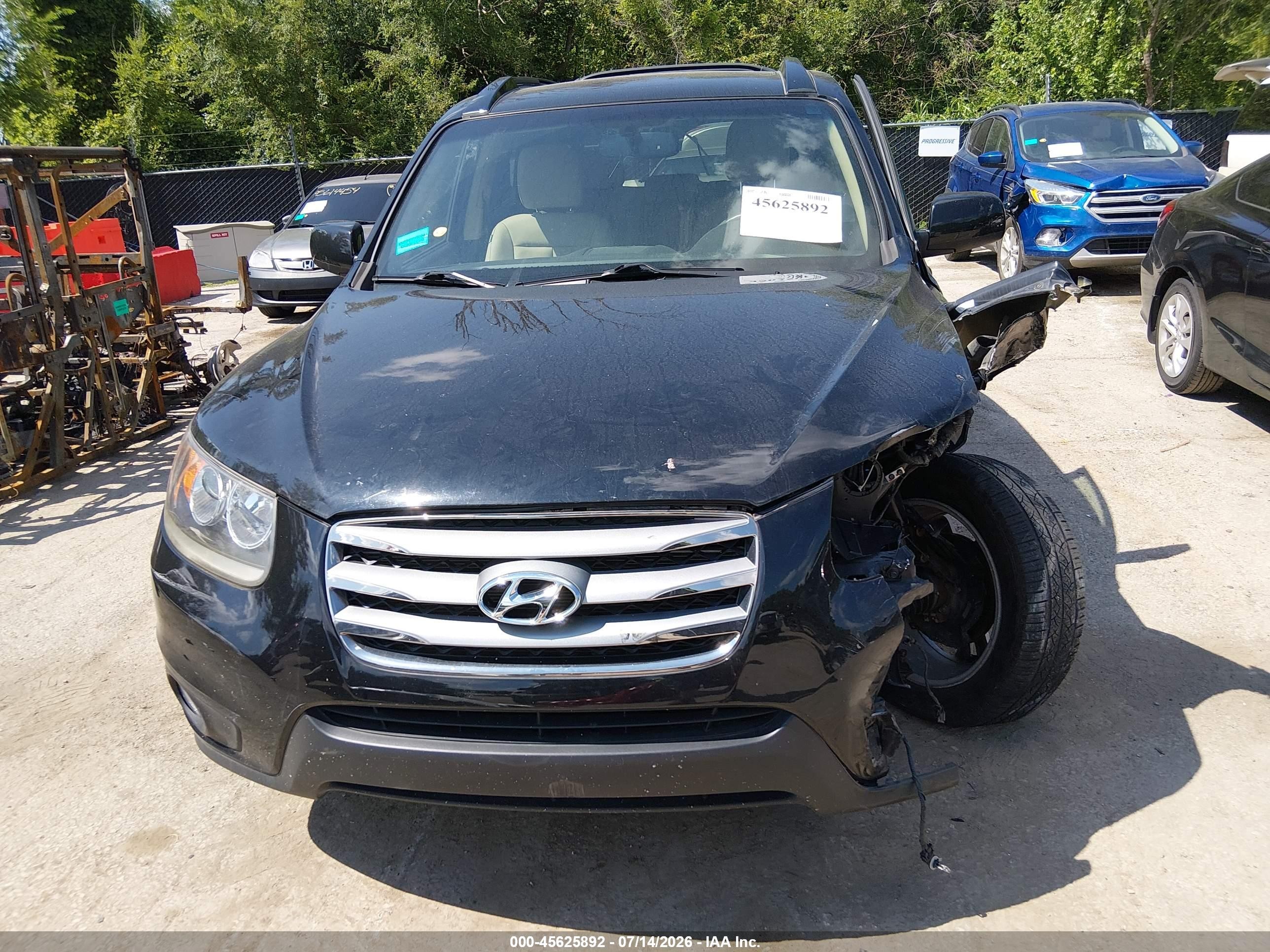 2012 Hyundai Santa Fe Limited V6 Black vin: 5XYZK4AG4CG095830