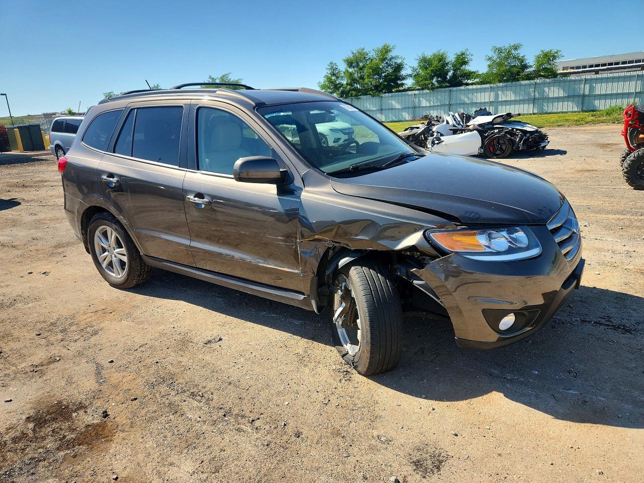 2012 Hyundai Santa Fe Limited Brown vin: 5XYZK4AG4CG145903