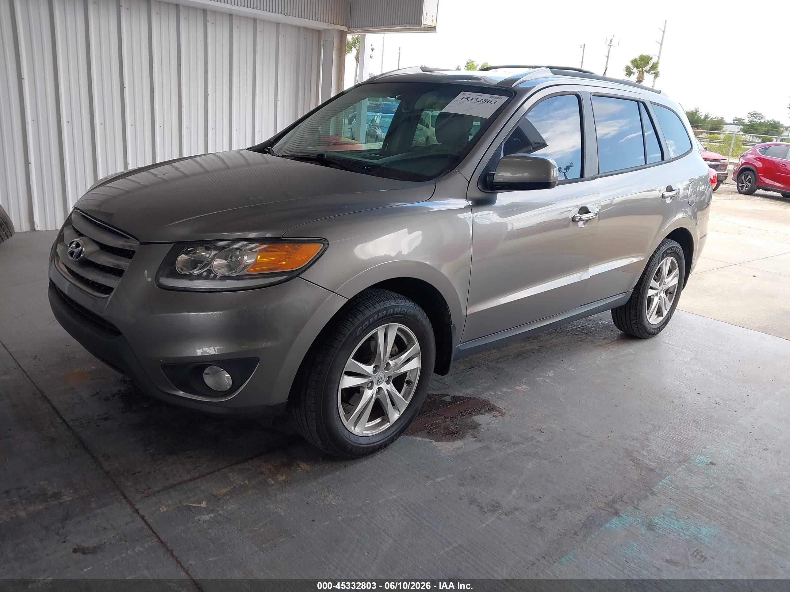 2012 Hyundai Santa Fe Limited V6 Gray vin: 5XYZK4AG4CG151619