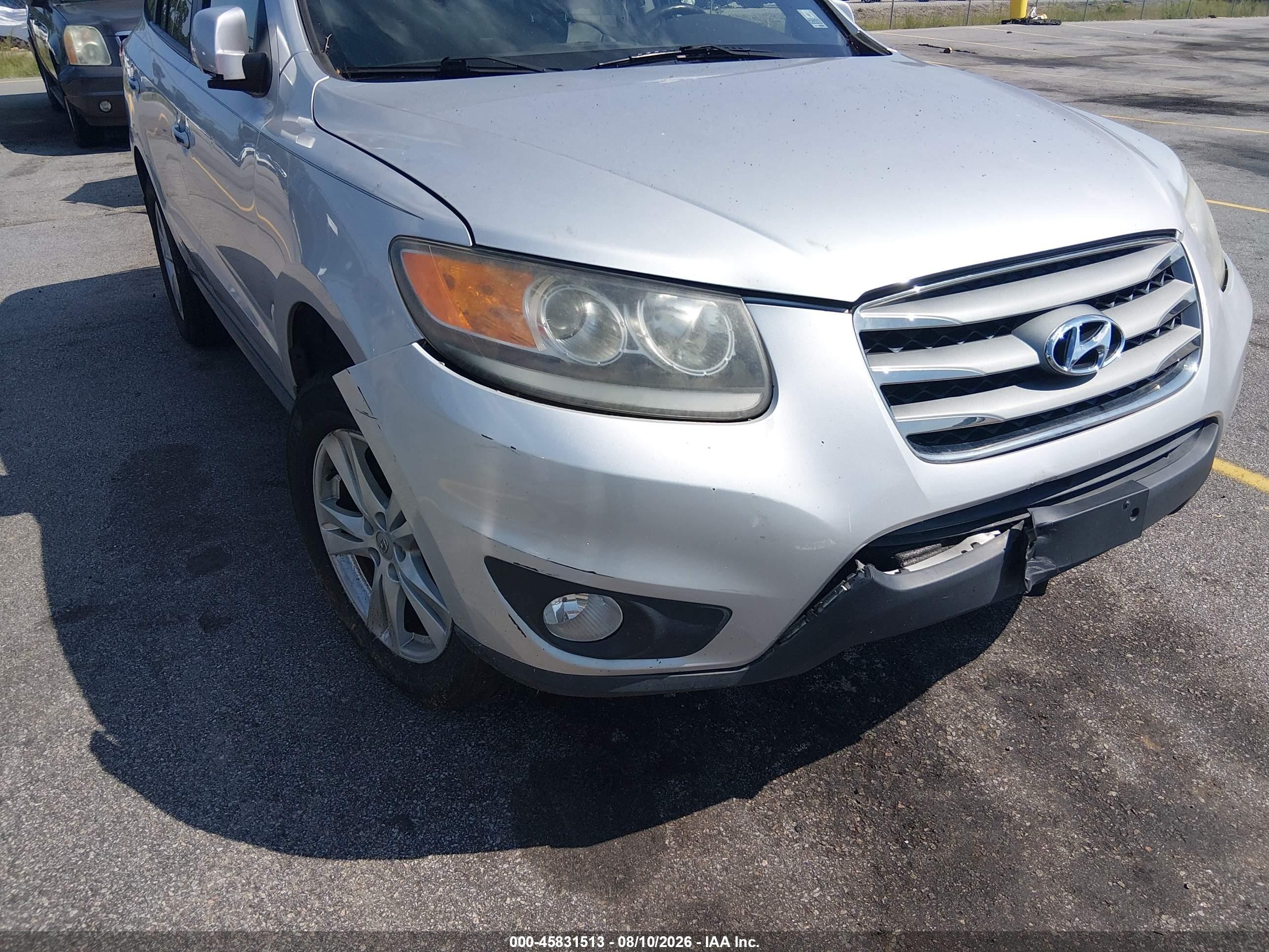 2012 Hyundai Santa Fe Limited V6 Silver vin: 5XYZK4AG5CG095805
