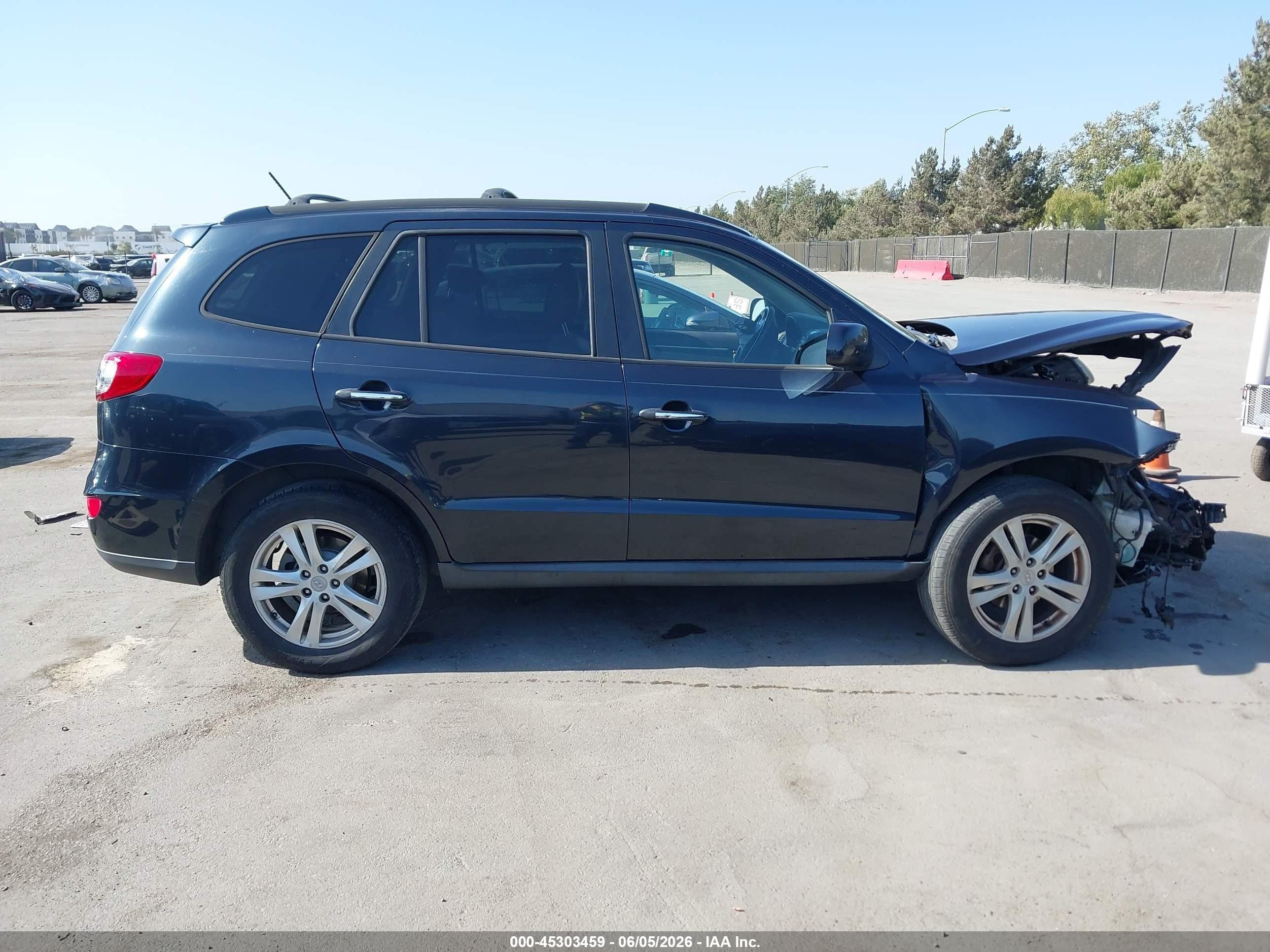 2011 Hyundai Santa Fe Limited V6 Dark Blue vin: 5XYZK4AG6BG036857