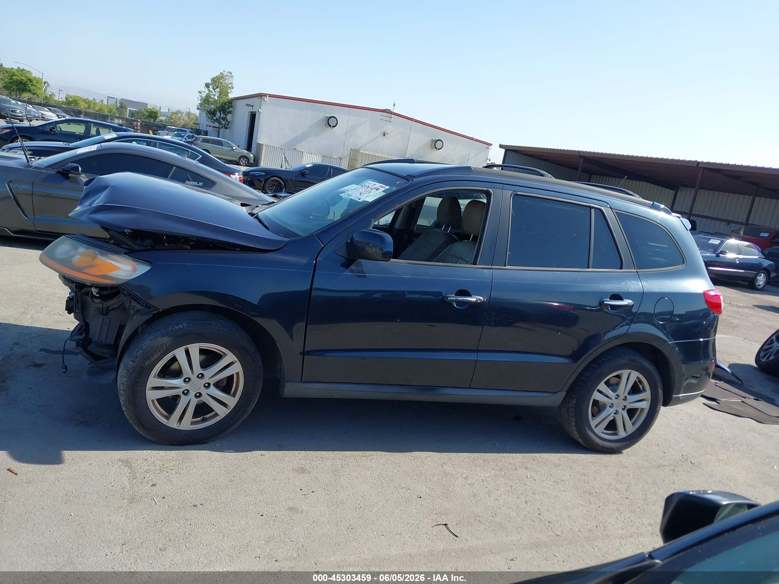 2011 Hyundai Santa Fe Limited V6 Dark Blue vin: 5XYZK4AG6BG036857