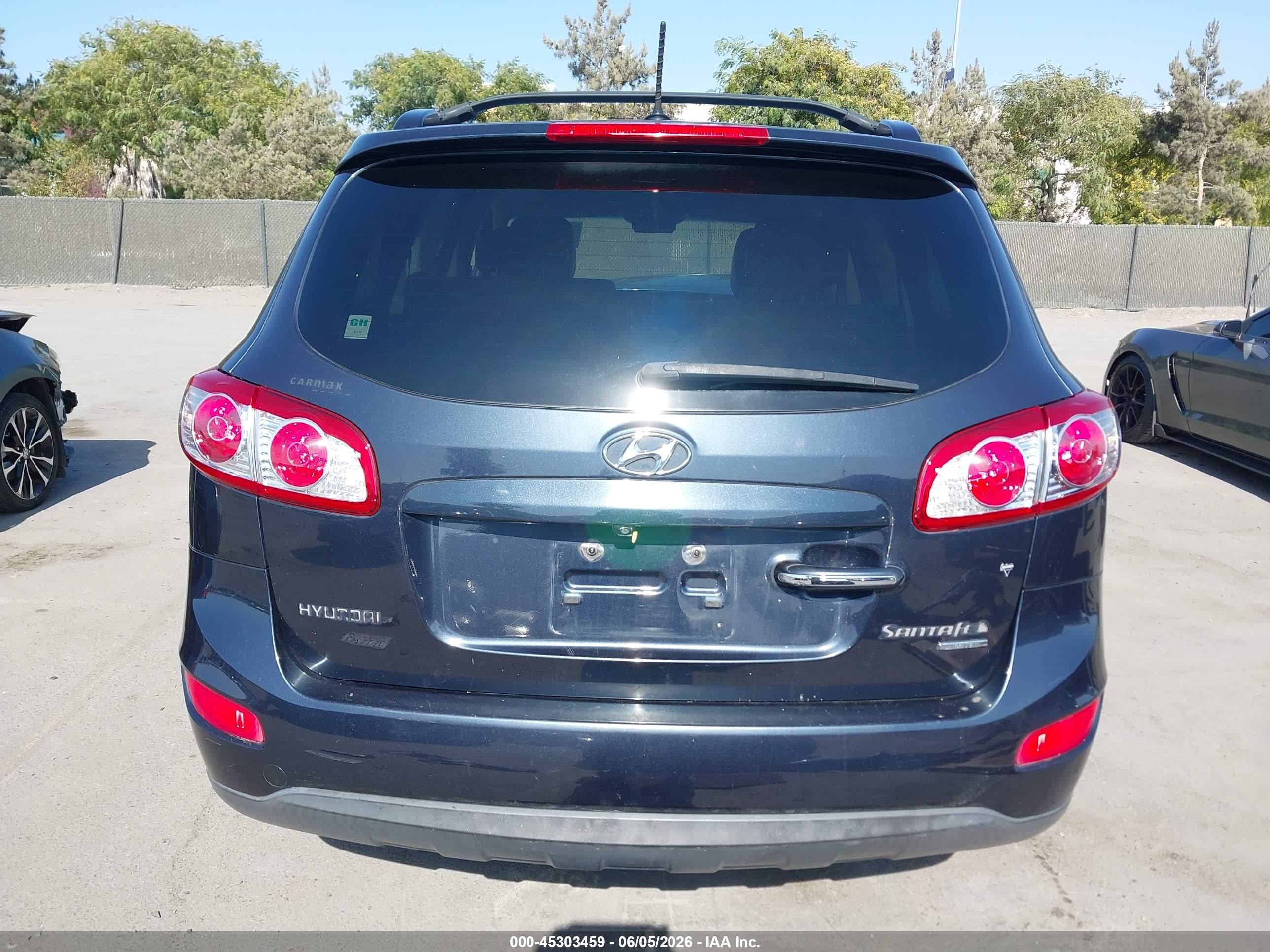 2011 Hyundai Santa Fe Limited V6 Dark Blue vin: 5XYZK4AG6BG036857
